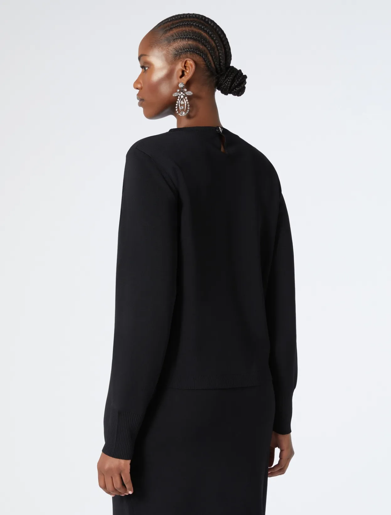 Knitwear | Knitwear | Marina Rinaldi Viscose sweater BLACK