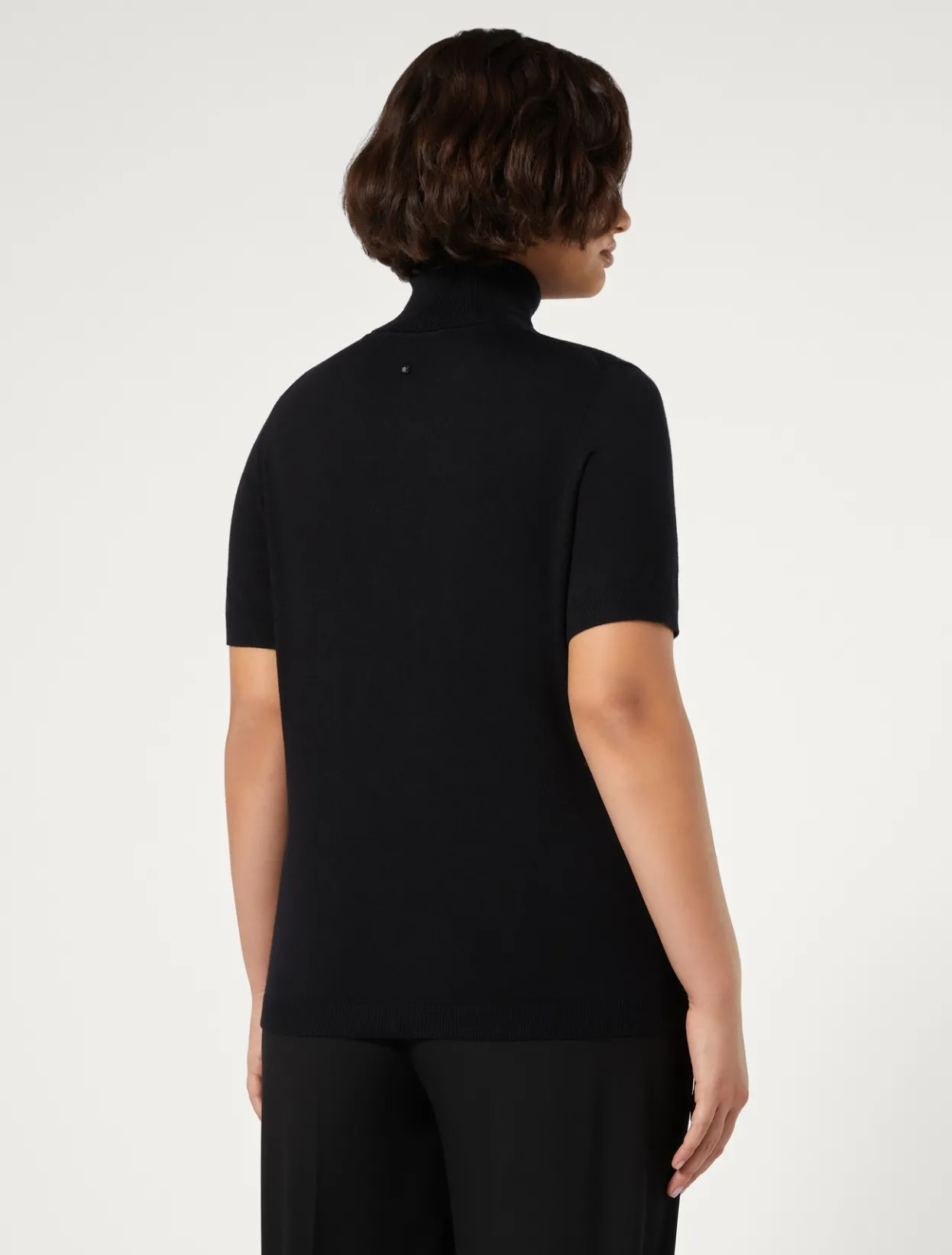 Knitwear | Knitwear | Marina Rinaldi Viscose yarn sweater BLACK