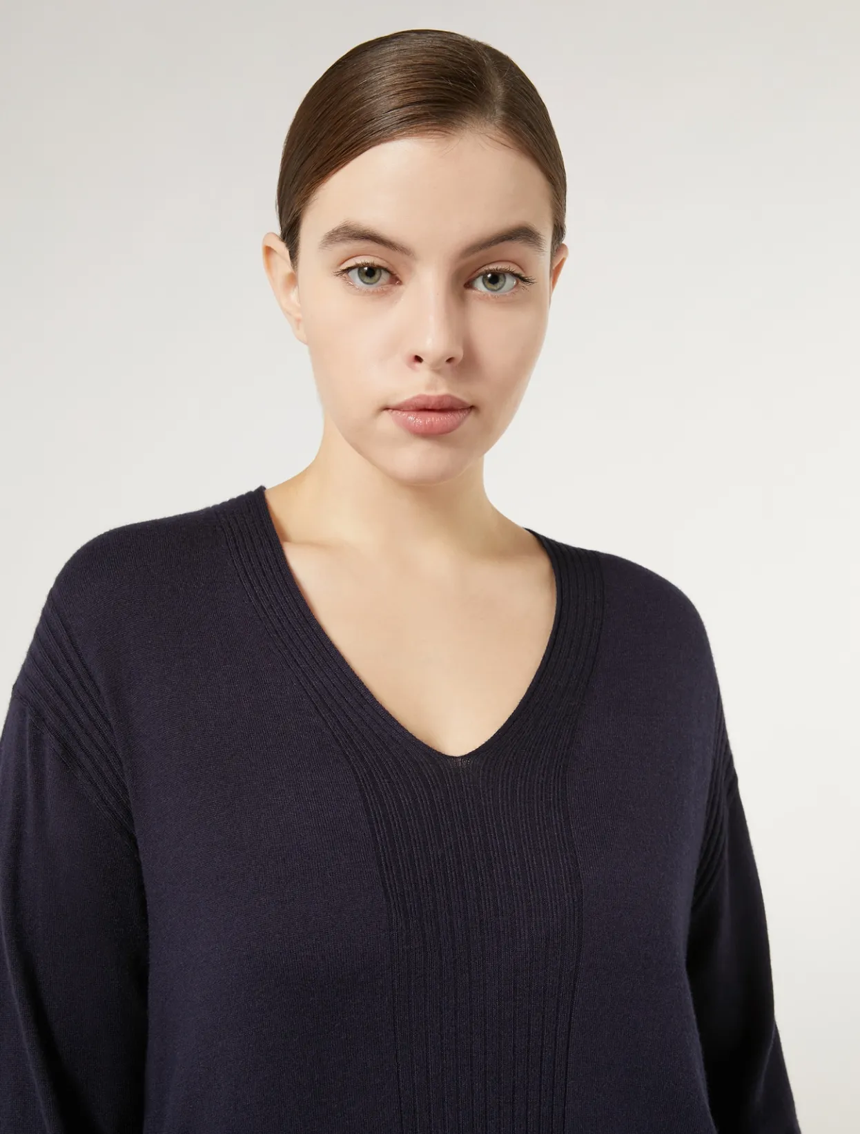 Knitwear | Knitwear | Marina Rinaldi Viscose yarn sweater NAVY