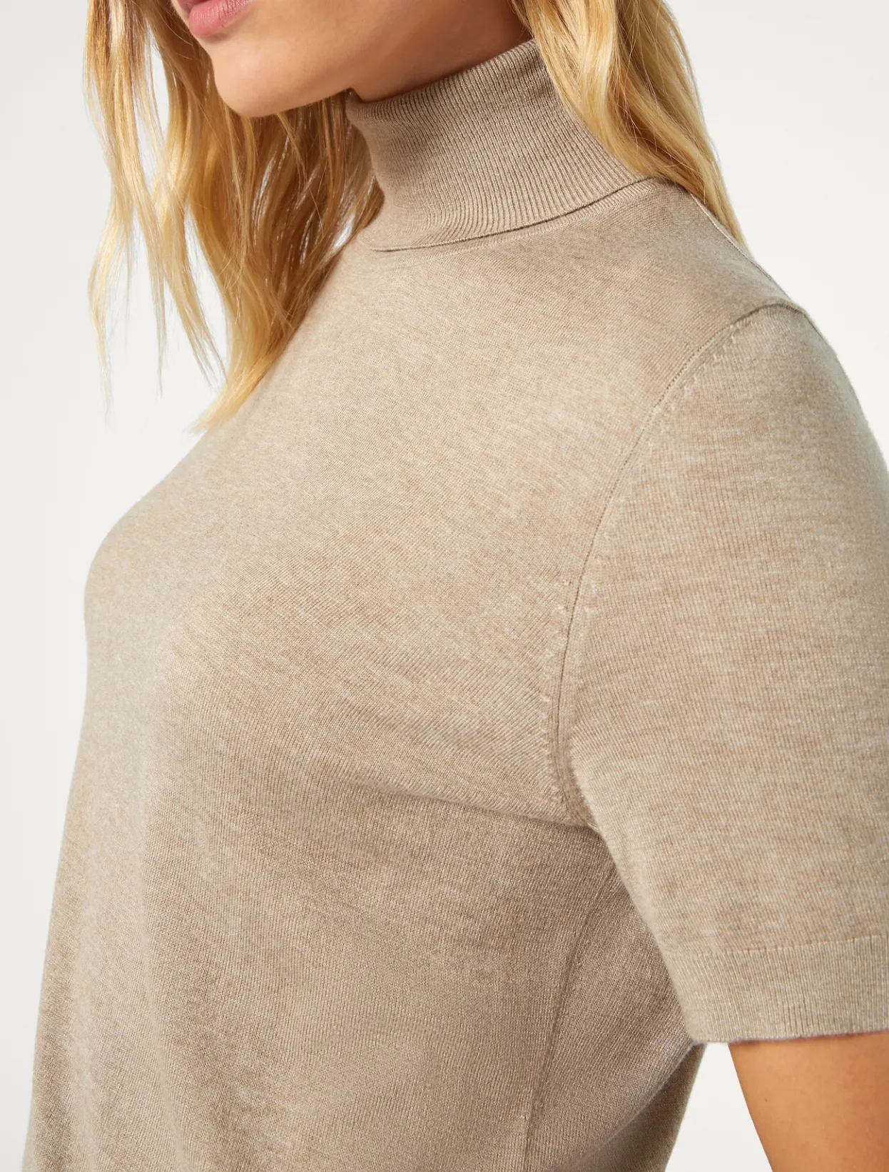 Knitwear | Knitwear | Marina Rinaldi Viscose yarn sweater BEIGE