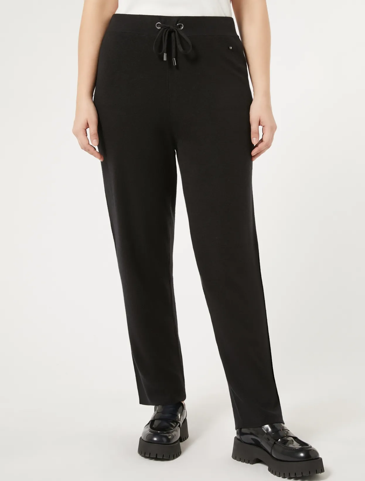 Trousers & Jeans | Trousers & Jeans | Marina Rinaldi Viscose yarn trousers BLACK