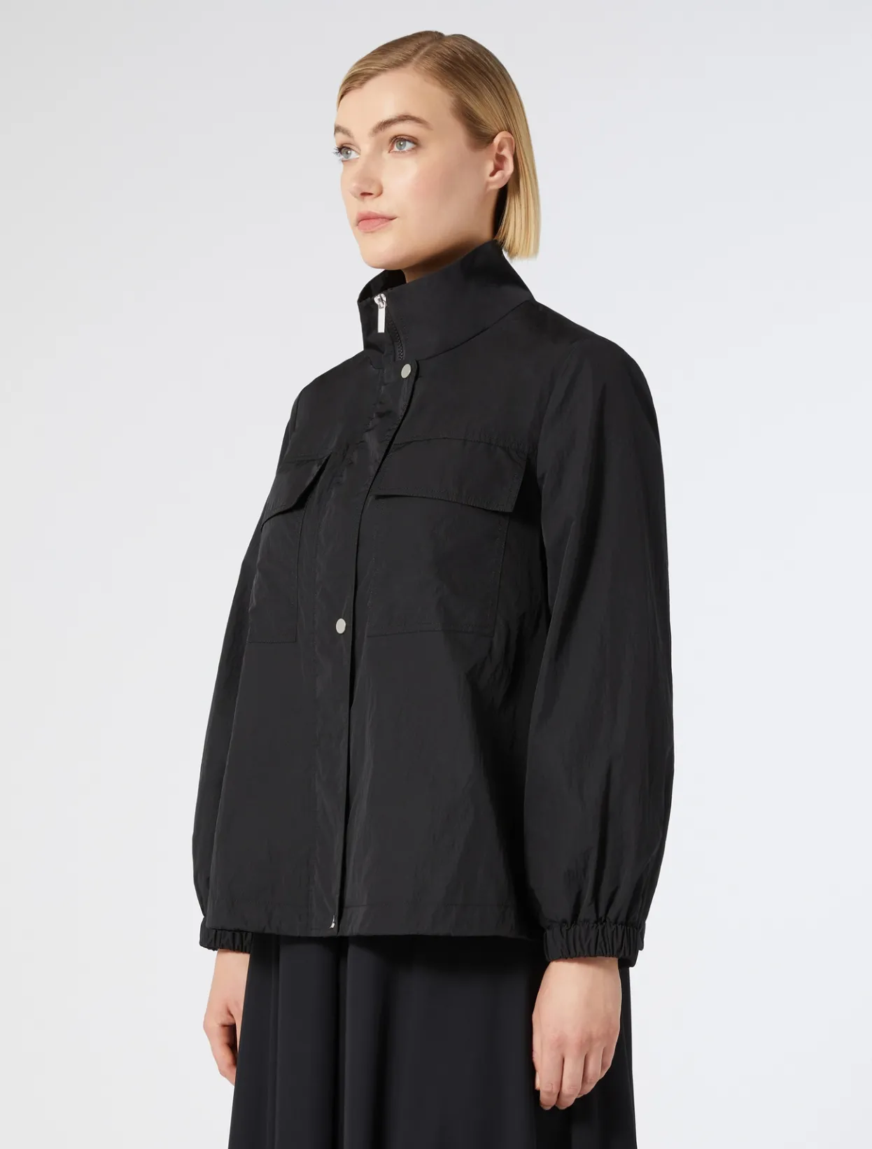 Coats | Coats | Marina Rinaldi Waterproof nylon canvas jacket BLACK