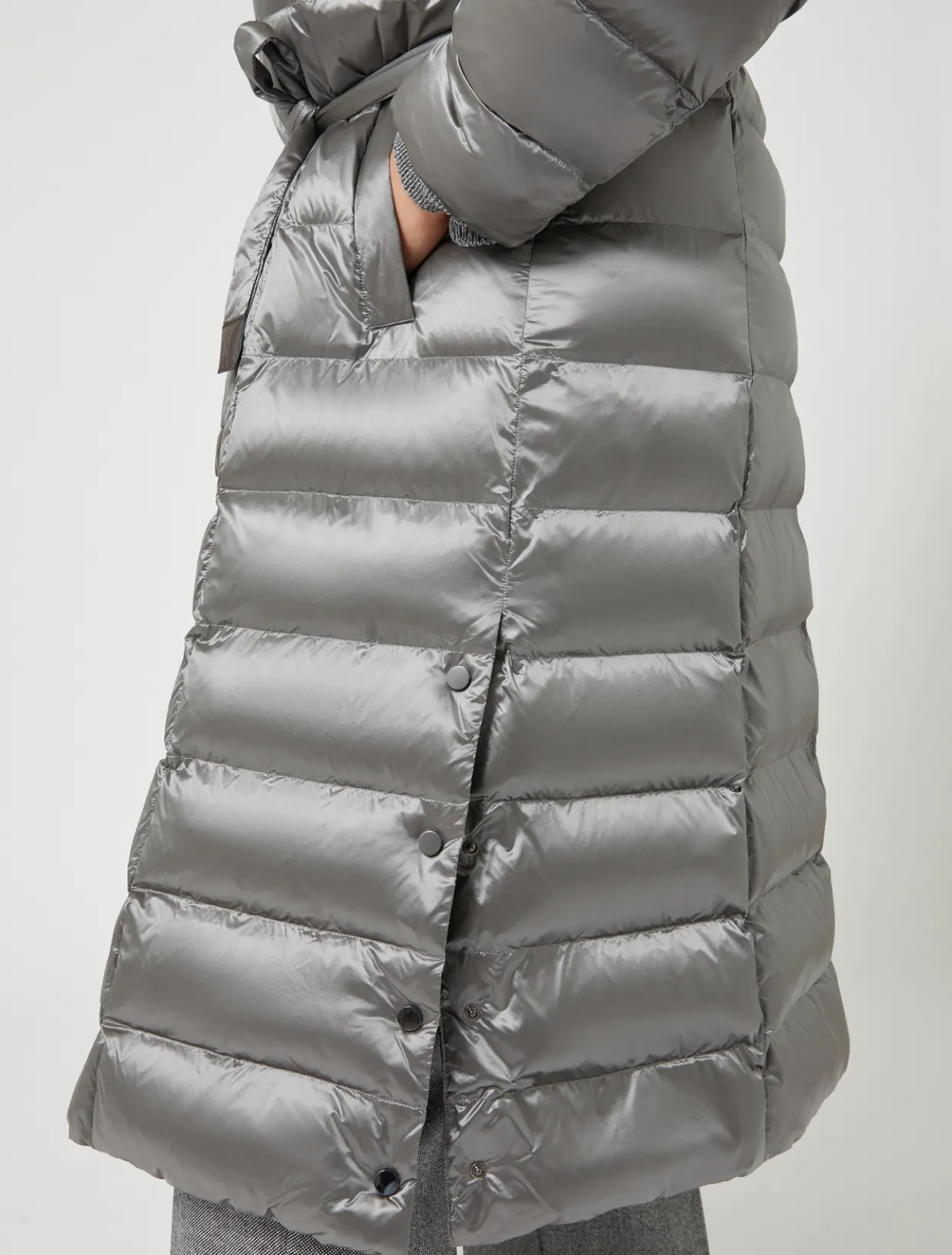 Down Jackets | Down Jackets | Marina Rinaldi Water-repellent padded coat MEDIUMGREY