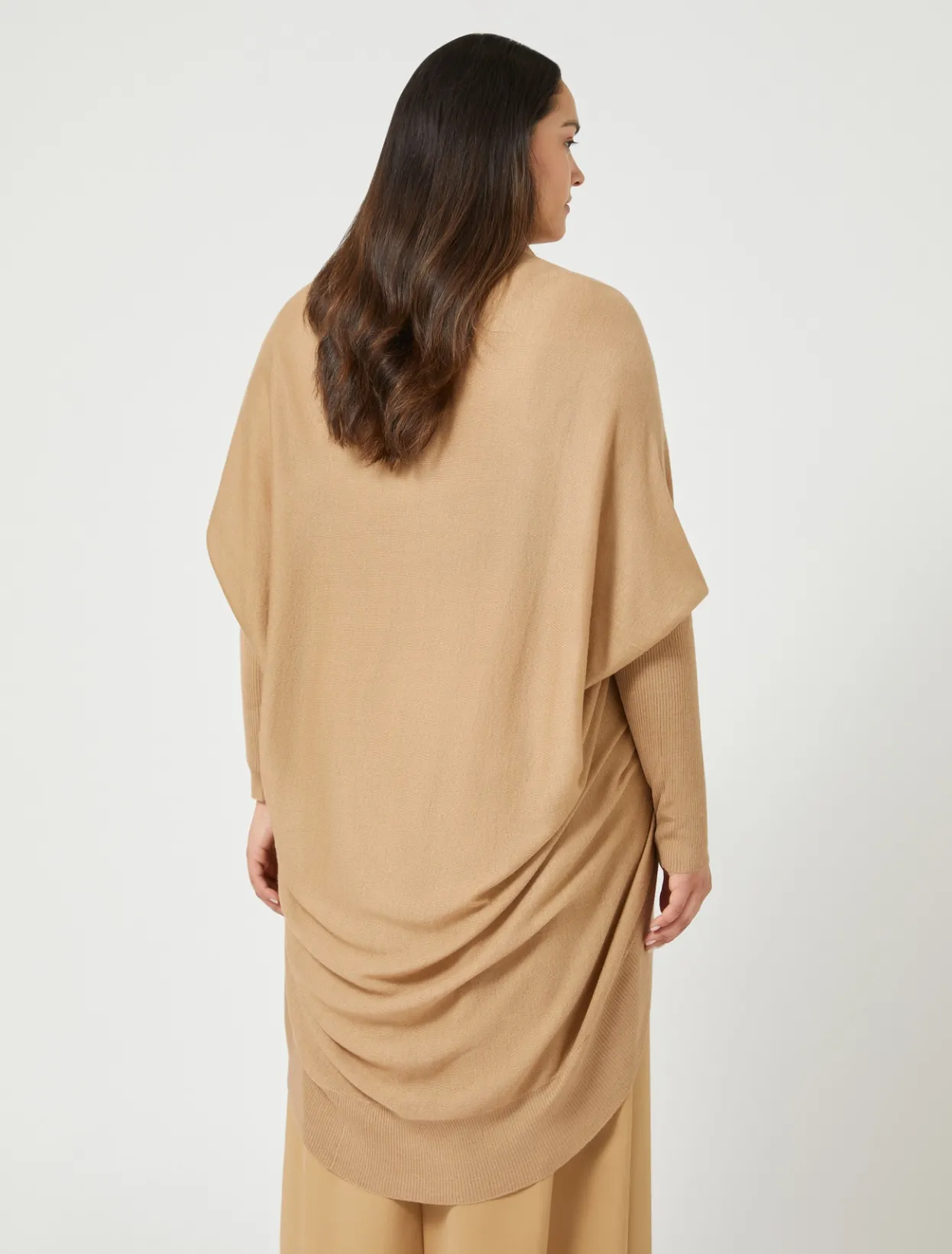 Knitwear | Knitwear | Marina Rinaldi Wool and cashmere cardigan CAMEL