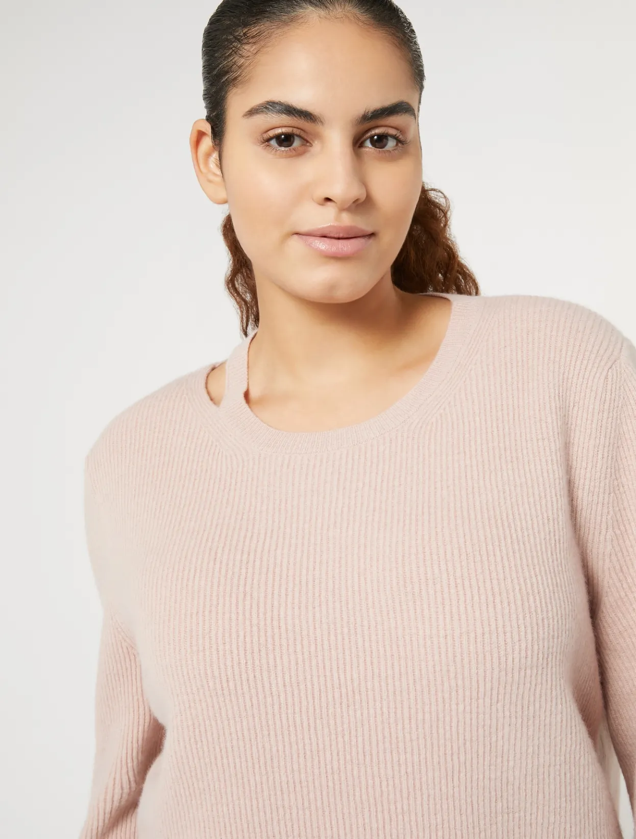 Knitwear | Knitwear | Marina Rinaldi Wool and cashmere sweater PINK