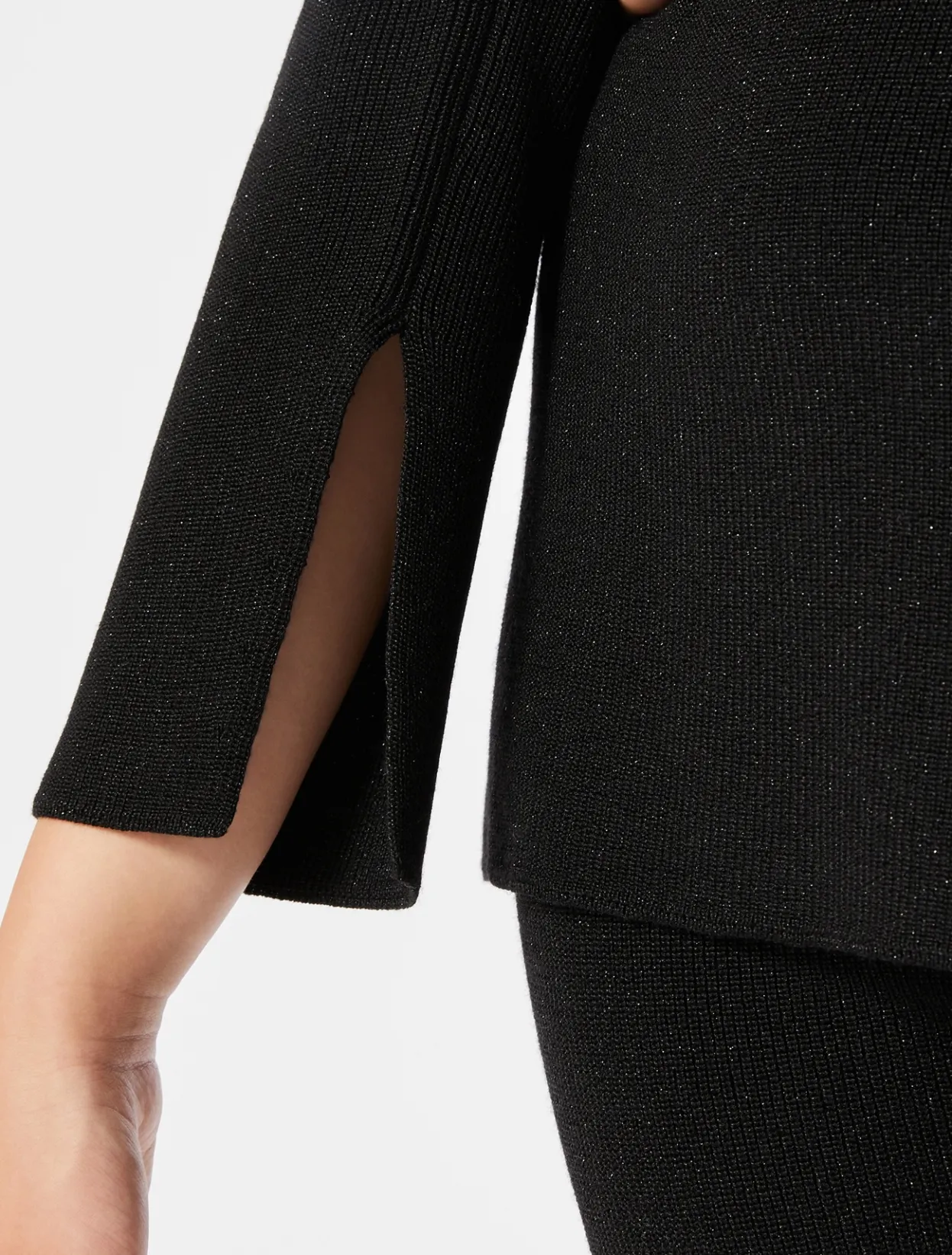 Knitwear | Knitwear | Marina Rinaldi Wool and lurex jumper BLACK