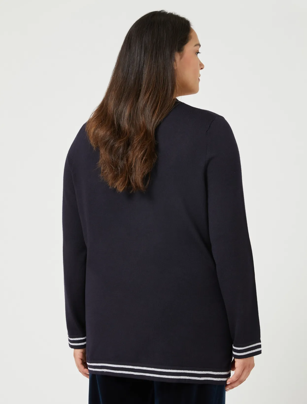 Knitwear | Knitwear | Marina Rinaldi Wool and lurex jumper MIDNIGHTBLUE