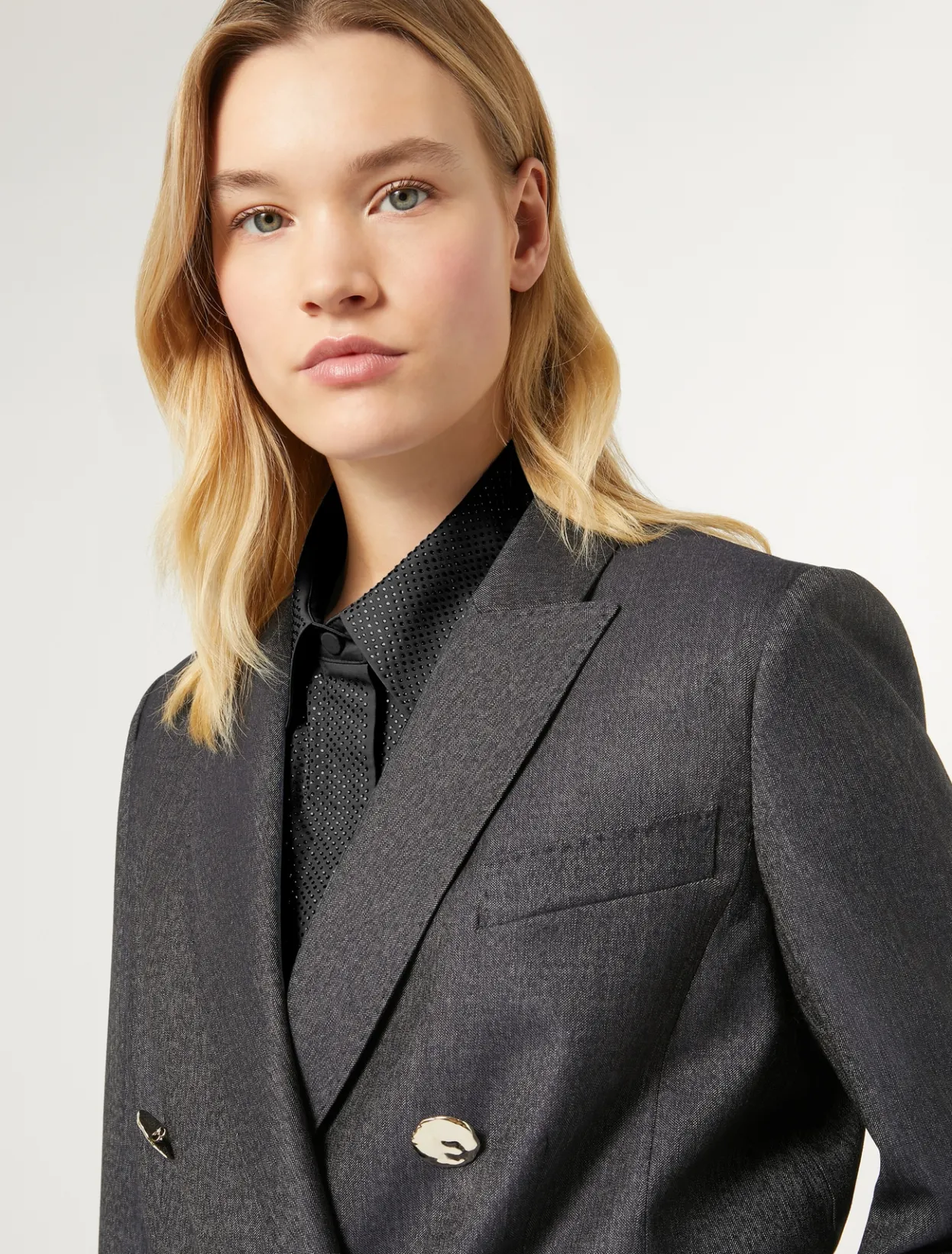 Jacket & Blazers | Jacket & Blazers | Marina Rinaldi Wool and silk blazer BLUEJEANS