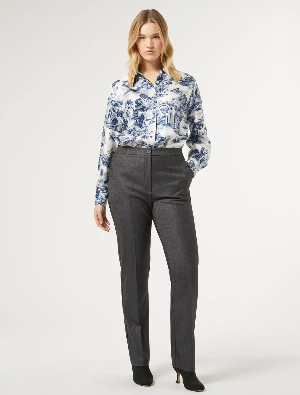 Trousers & Jeans | Trousers & Jeans | Marina Rinaldi Wool and silk trousers BLUEJEANS