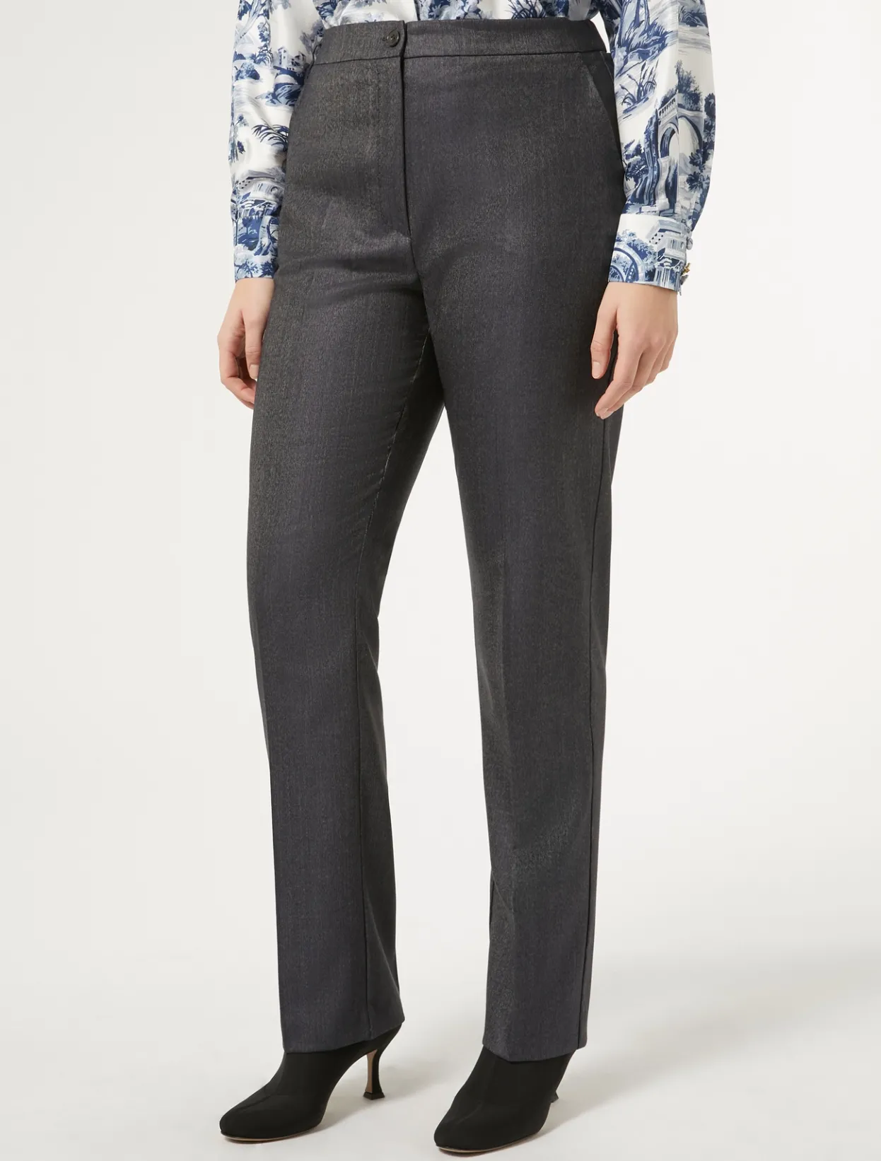 Trousers & Jeans | Trousers & Jeans | Marina Rinaldi Wool and silk trousers BLUEJEANS