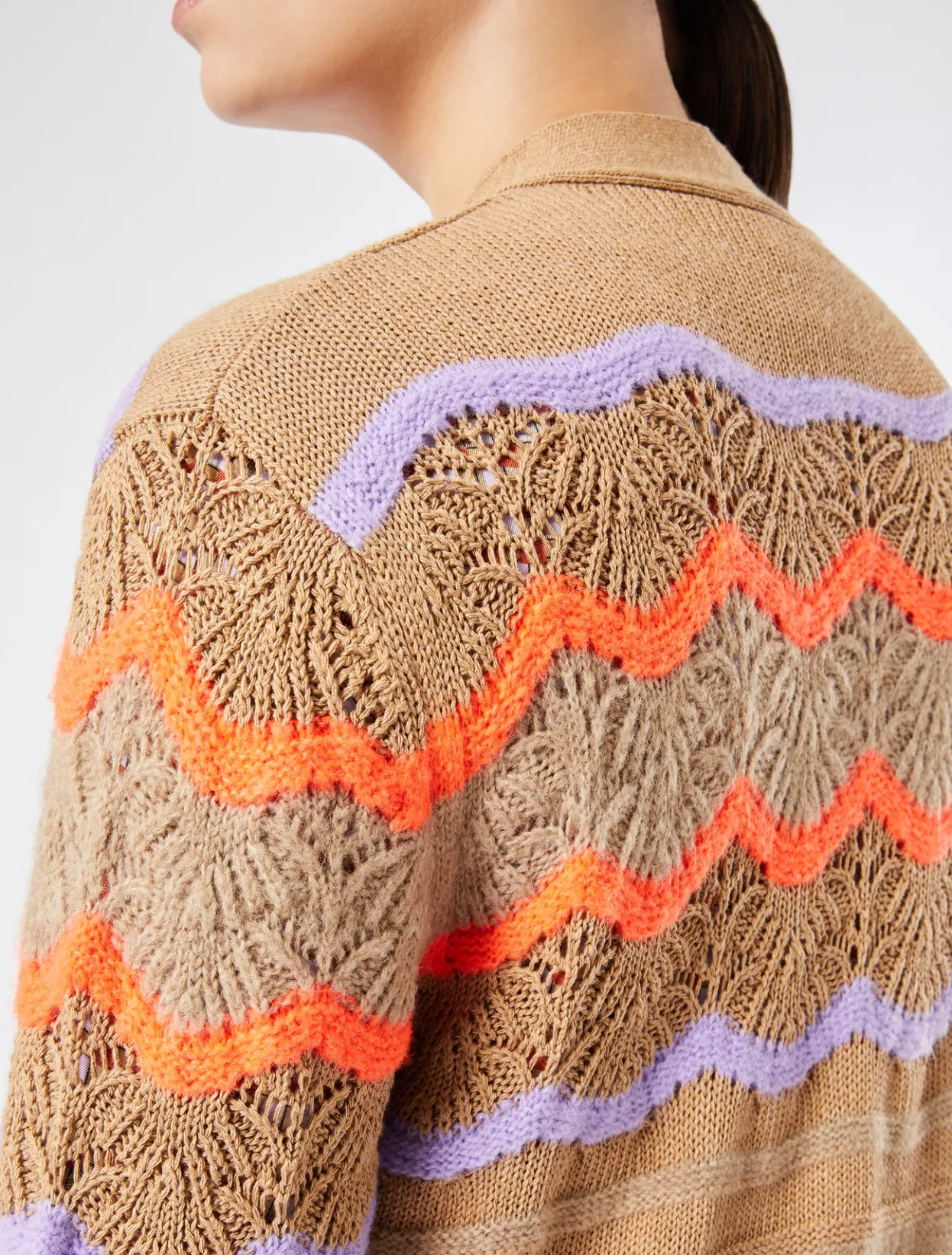 Knitwear | Knitwear | Marina Rinaldi Wool blend cardigan HAZELNUTBROWN