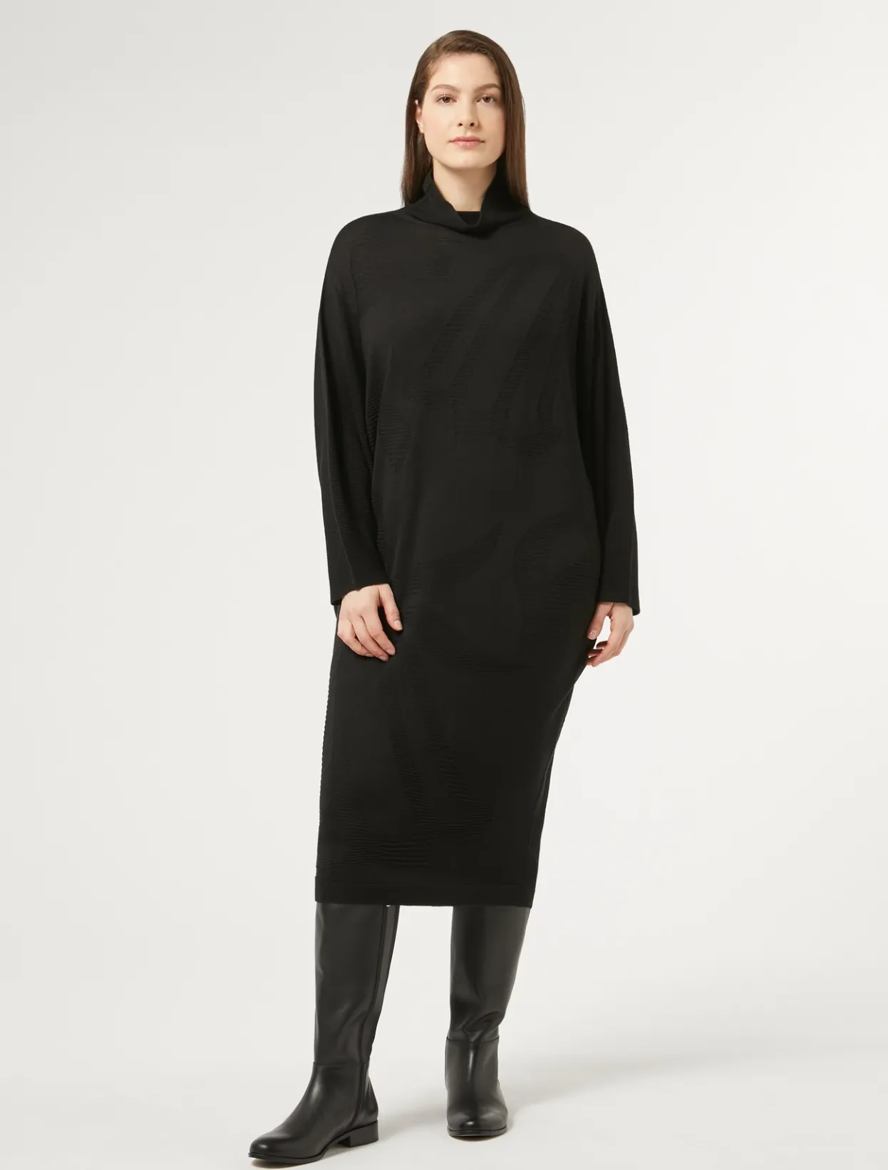 Dresses | Dresses | Marina Rinaldi Wool blend dress BLACK