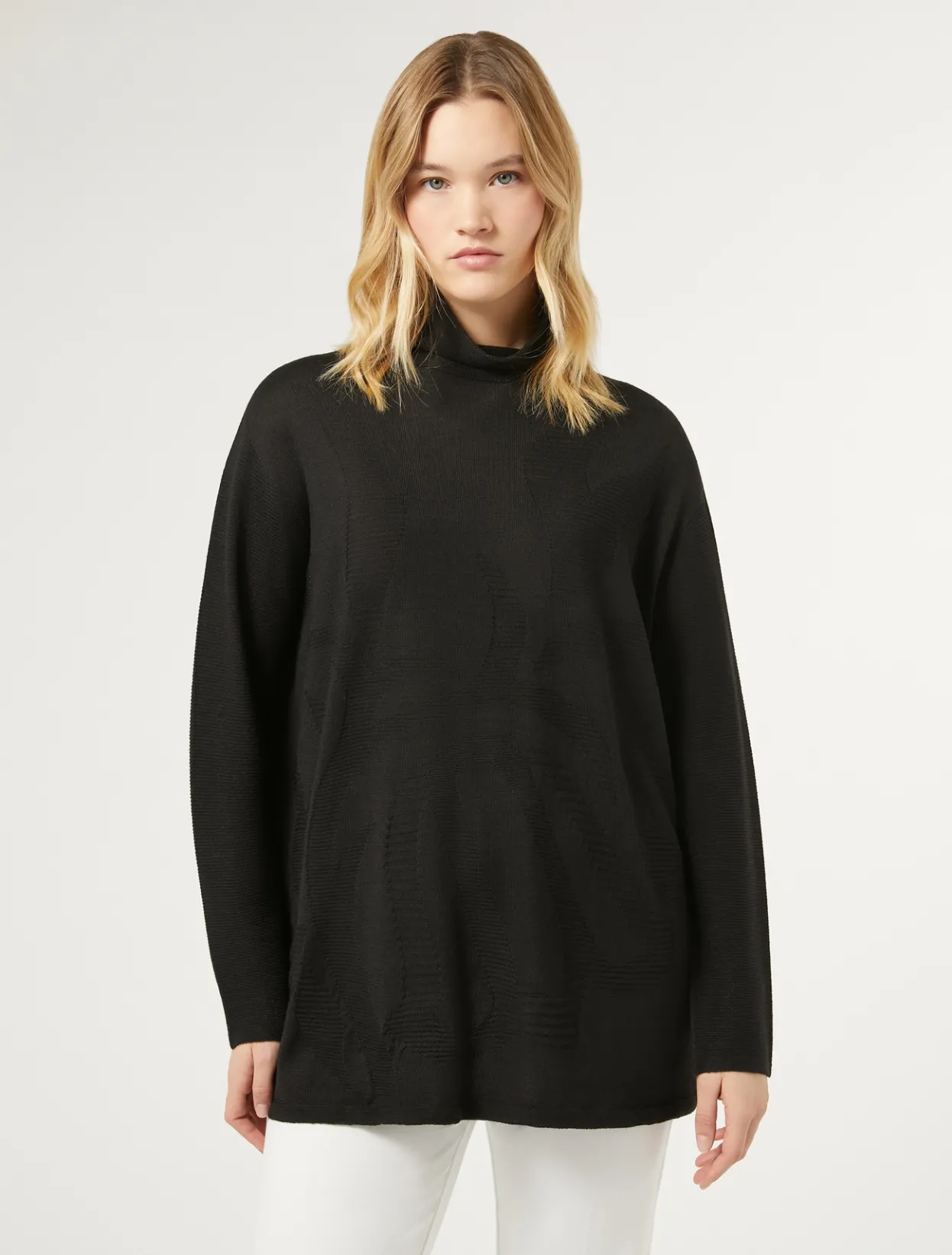 Knitwear | Knitwear | Marina Rinaldi Wool blend jumper BLACK