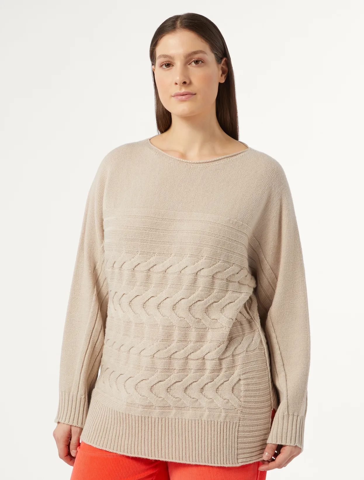 Knitwear | Knitwear | Marina Rinaldi Wool blend jumper POWDER