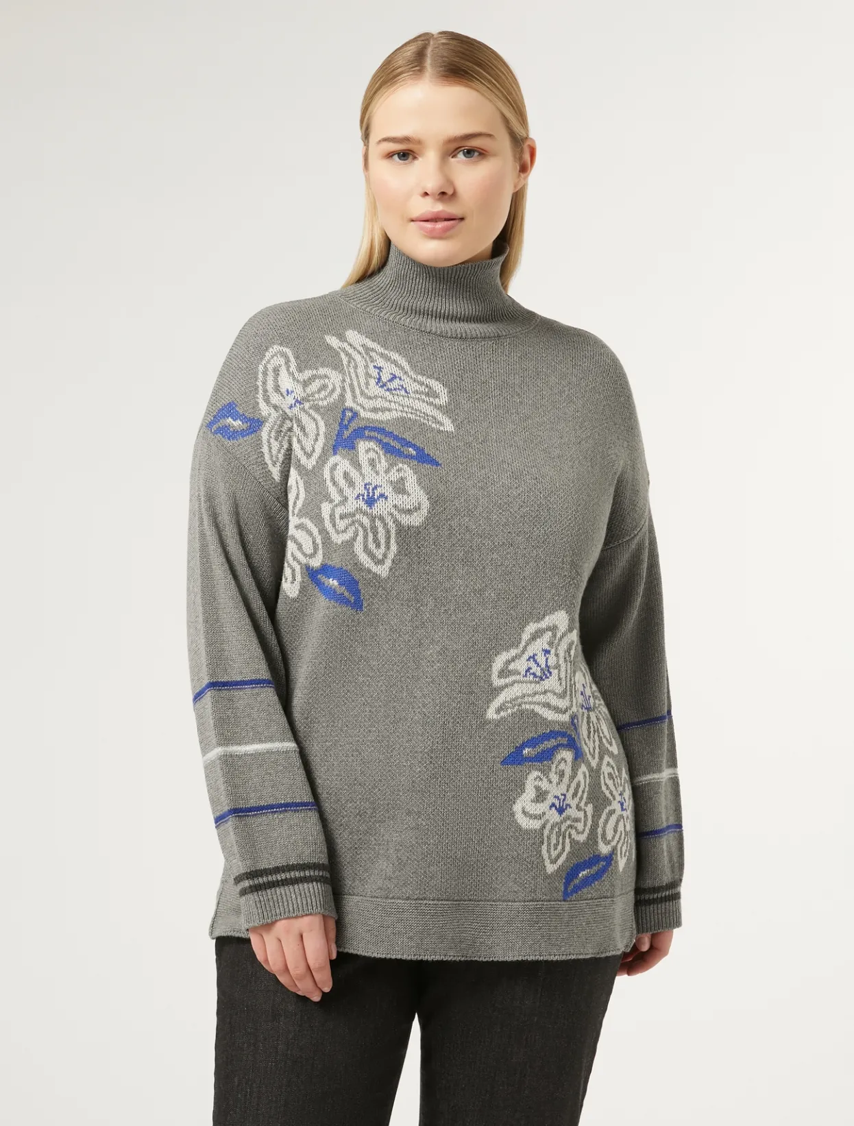 Knitwear | Knitwear | Marina Rinaldi Wool blend jumper MEDIUMGREY