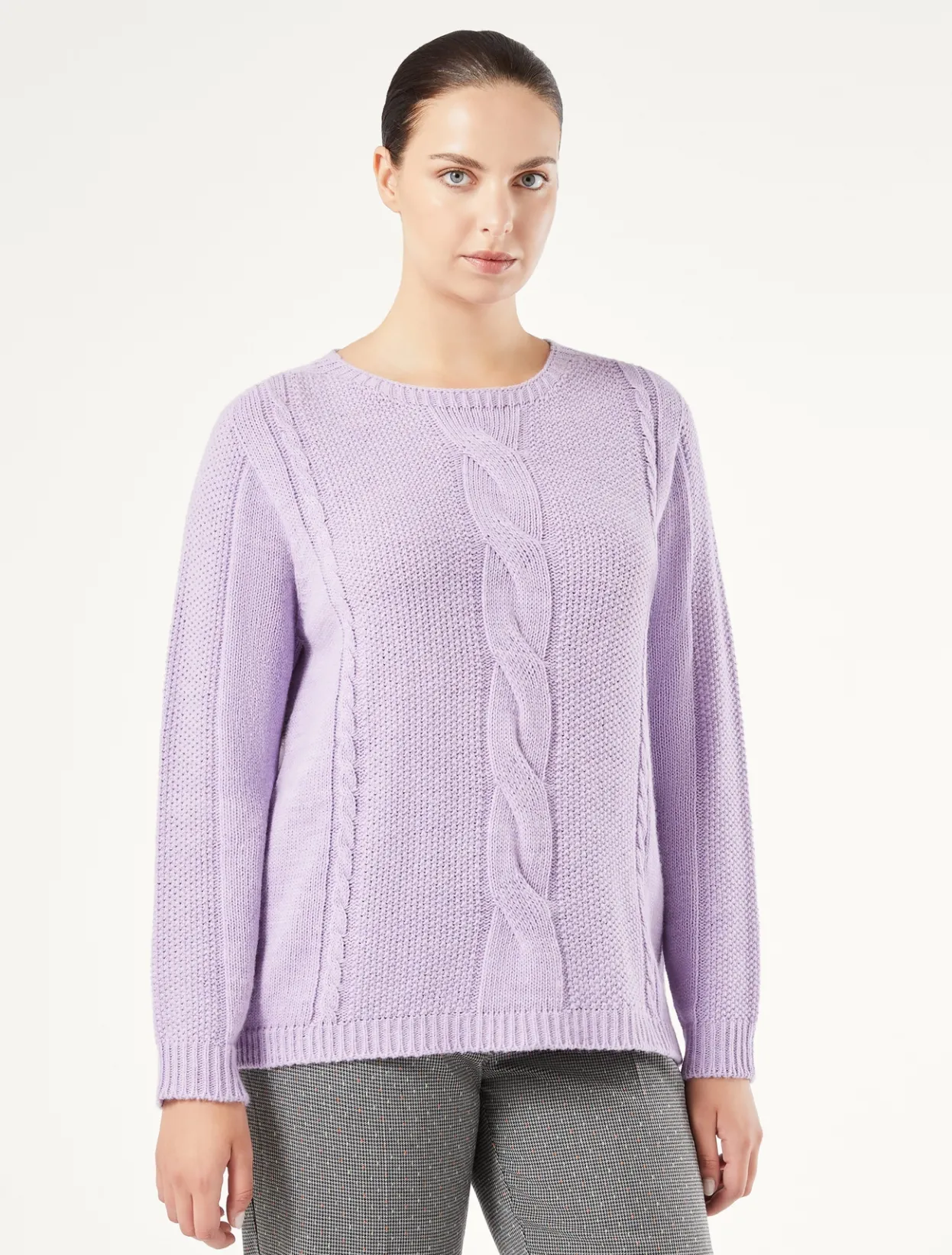 Knitwear | Knitwear | Marina Rinaldi Wool blend jumper MAUVE