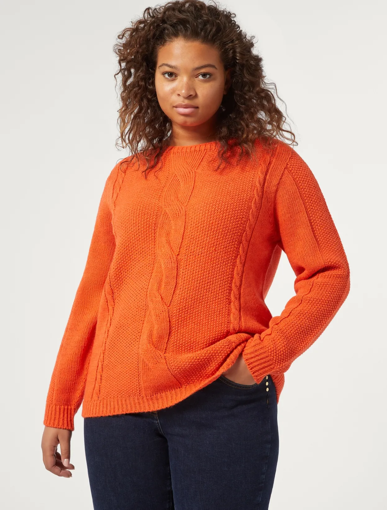 Knitwear | Knitwear | Marina Rinaldi Wool blend jumper ORANGE