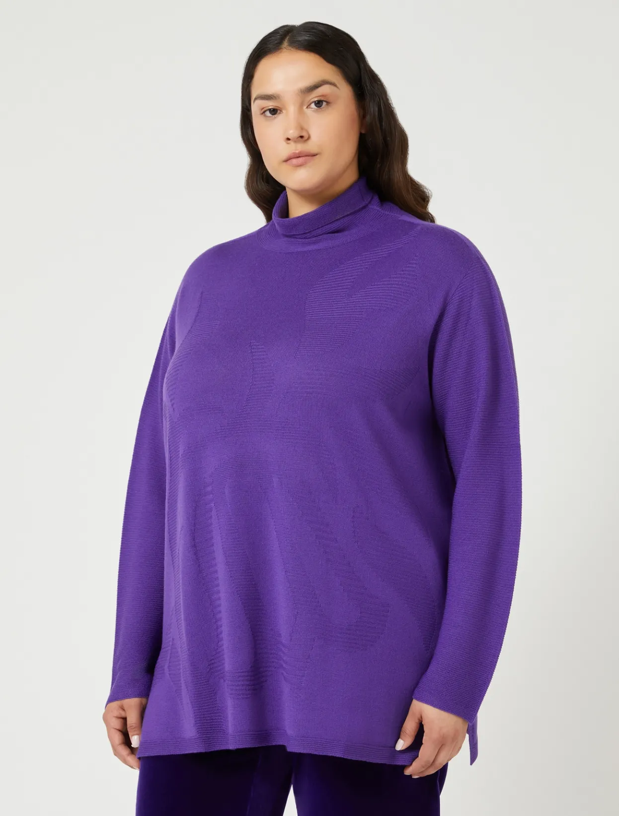 Knitwear | Knitwear | Marina Rinaldi Wool blend jumper PURPLE