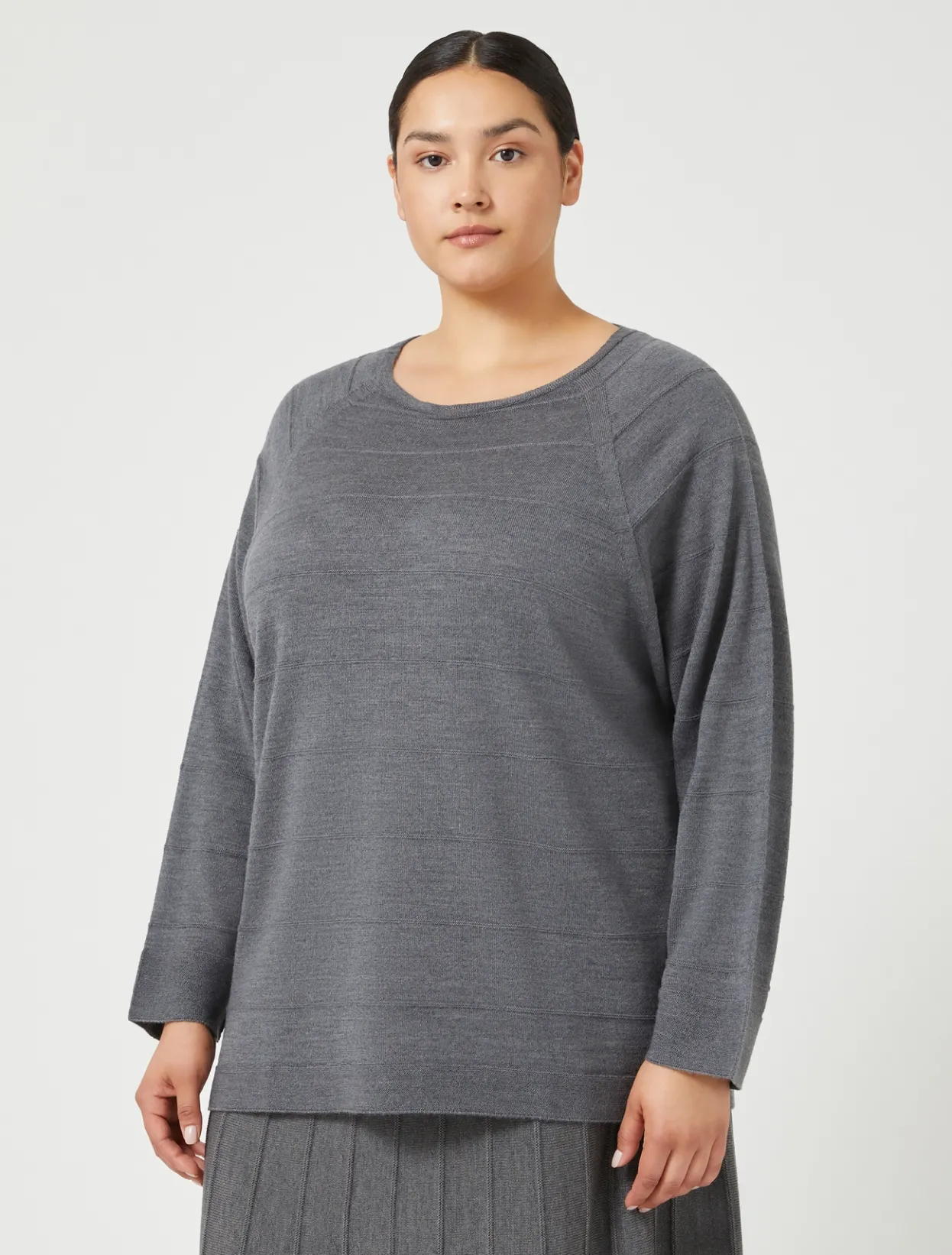 Knitwear | Knitwear | Marina Rinaldi Wool blend jumper MEDIUMGREY