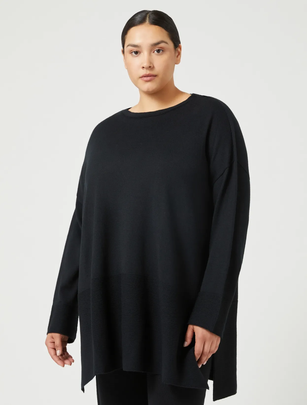 Knitwear | Knitwear | Marina Rinaldi Wool blend jumper BLACK