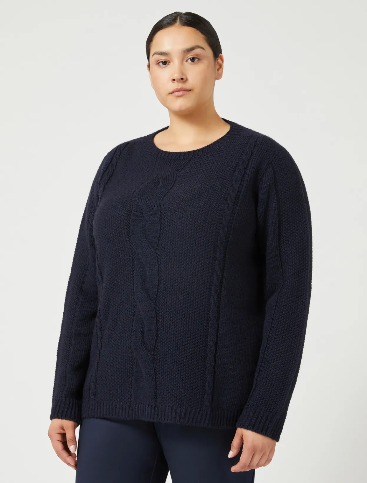 Knitwear | Knitwear | Marina Rinaldi Wool blend jumper MIDNIGHTBLUE