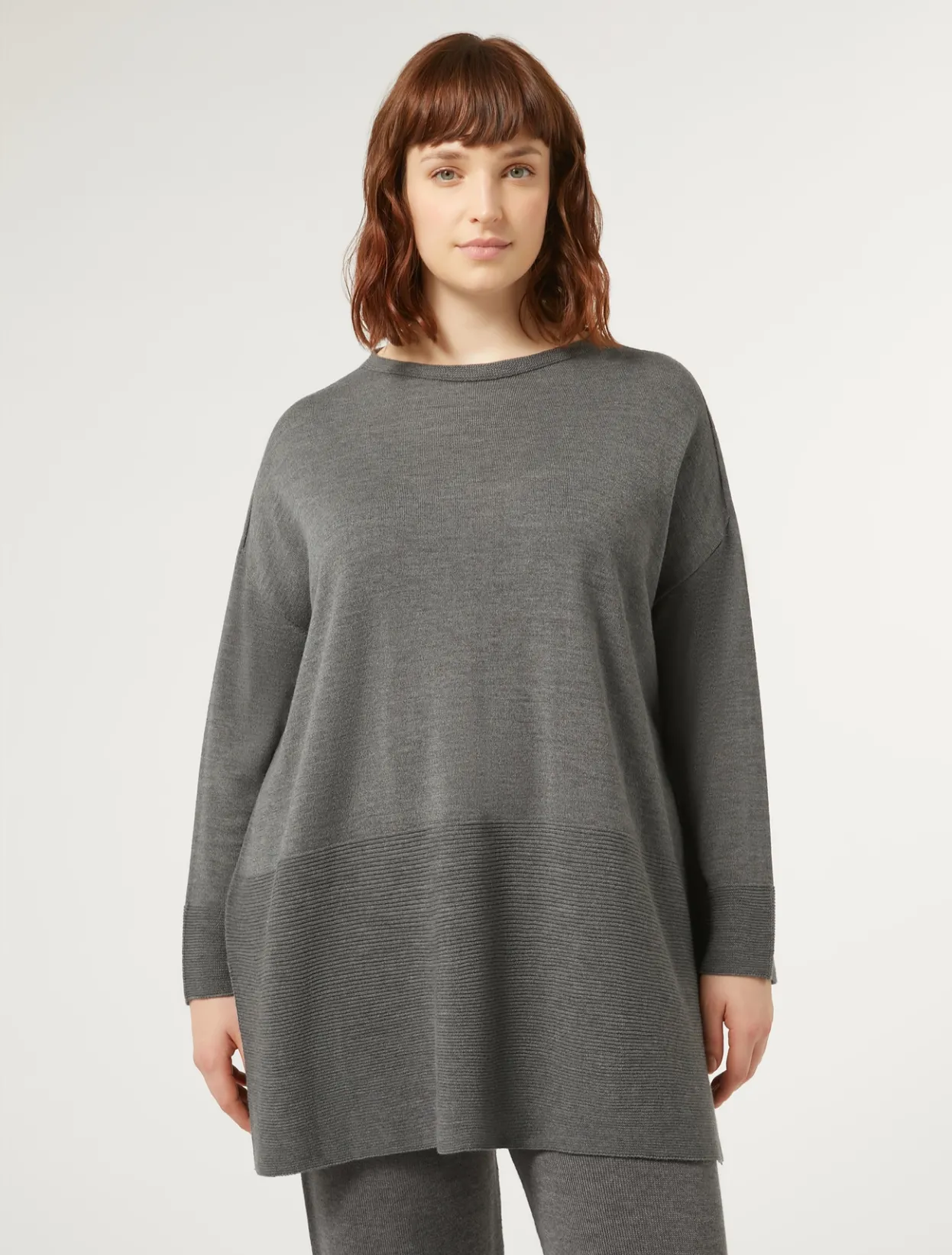 Knitwear | Knitwear | Marina Rinaldi Wool blend jumper MEDIUMGREY