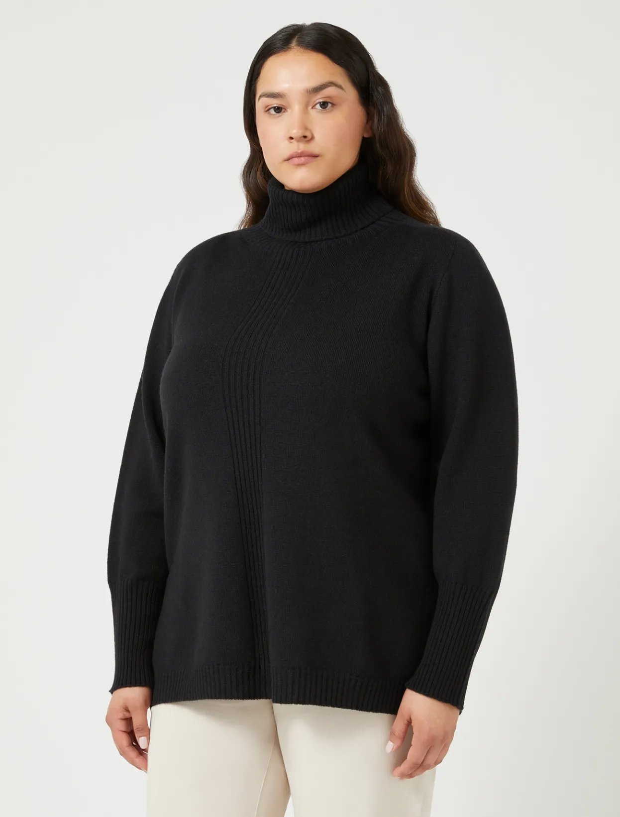 Knitwear | Knitwear | Marina Rinaldi Wool blend jumper BLACK