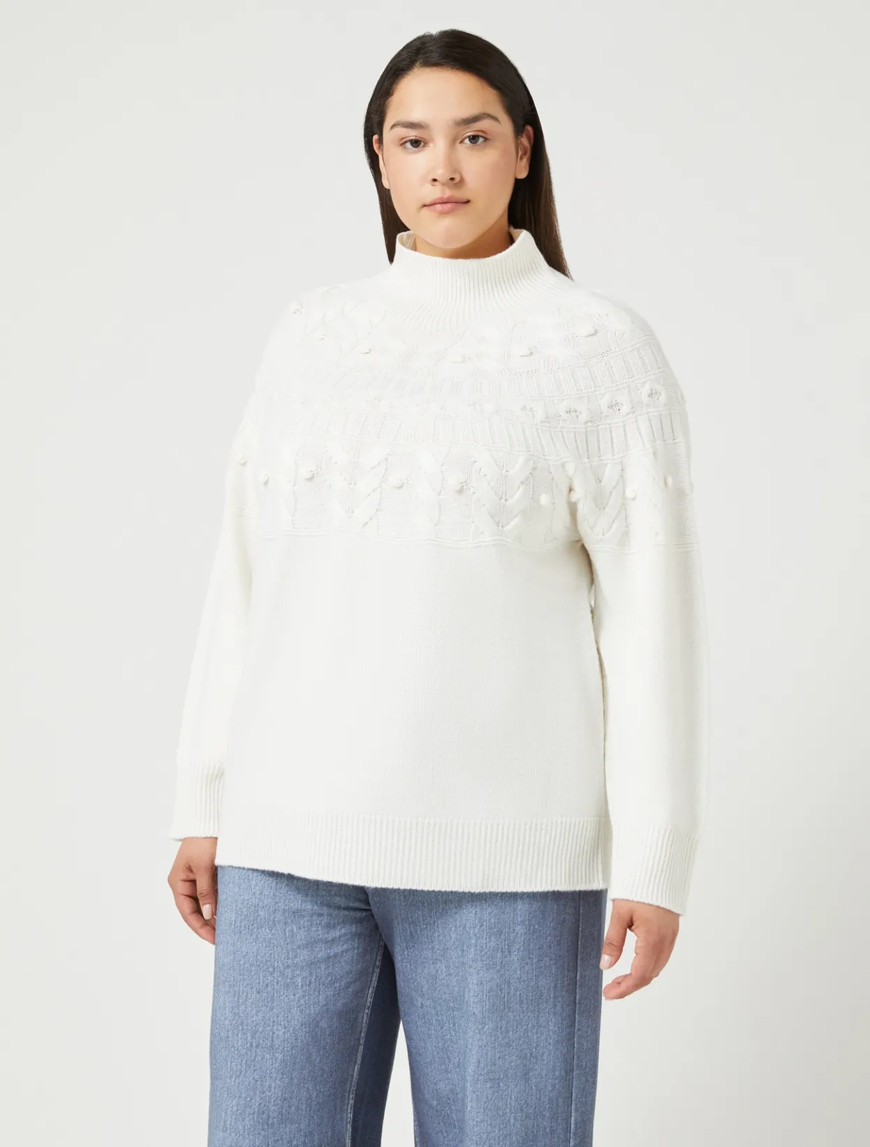 Knitwear | Knitwear | Marina Rinaldi Wool blend jumper IVORY