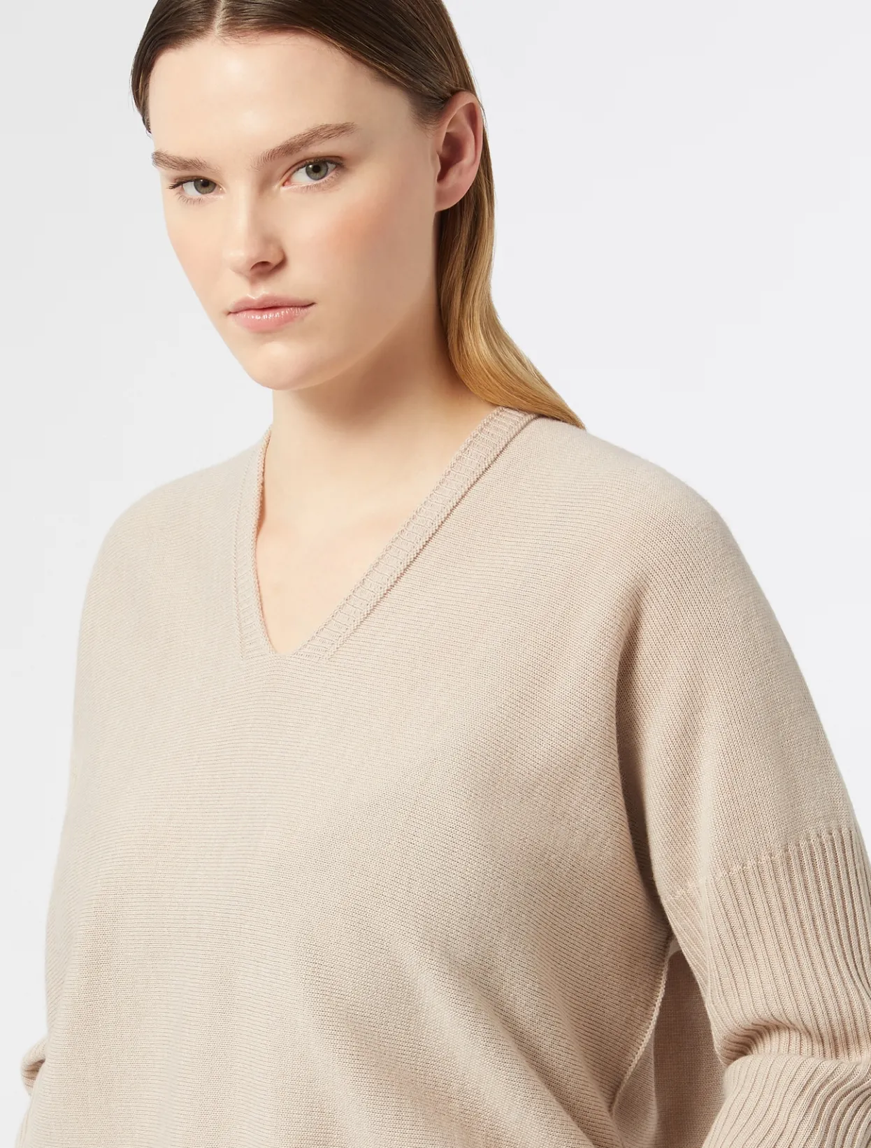 Knitwear | Knitwear | Marina Rinaldi Wool blend jumper POWDER