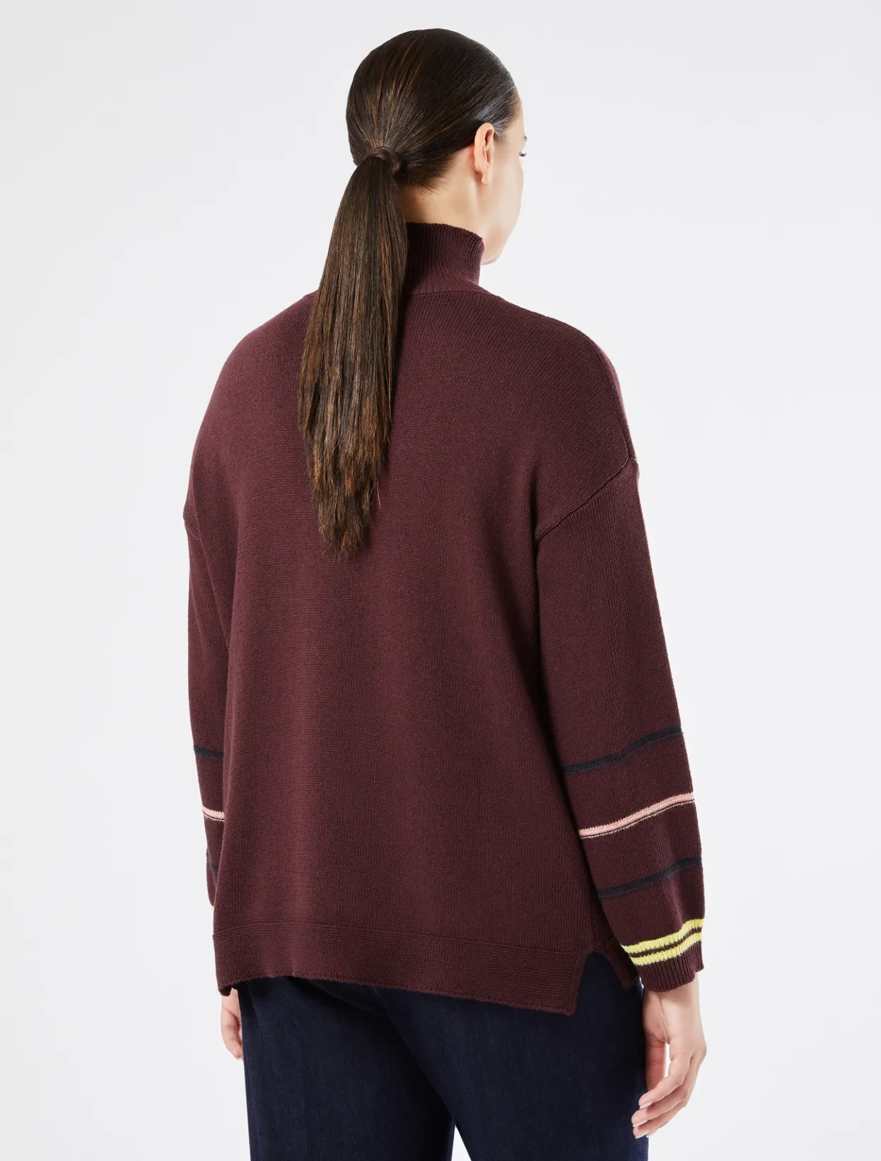 Knitwear | Knitwear | Marina Rinaldi Wool blend jumper AUBERGINE