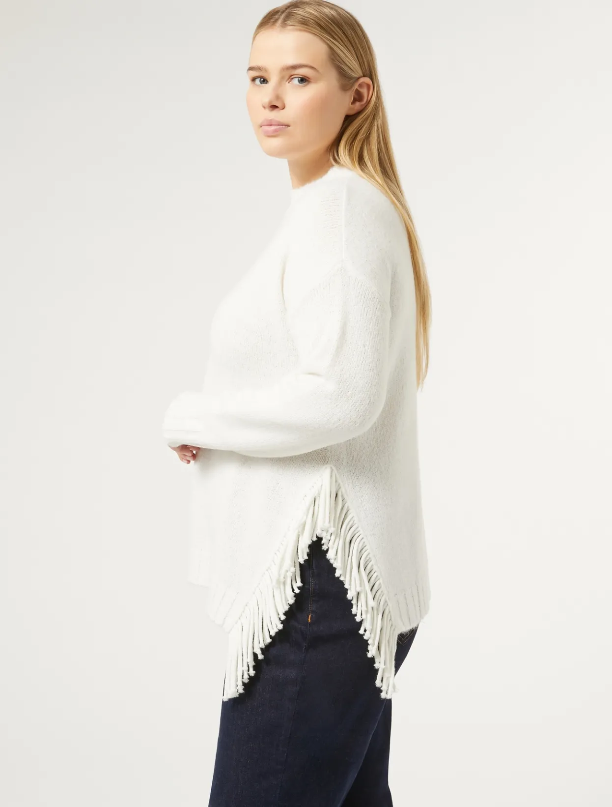 Knitwear | Knitwear | Marina Rinaldi Wool blend jumper WHITE