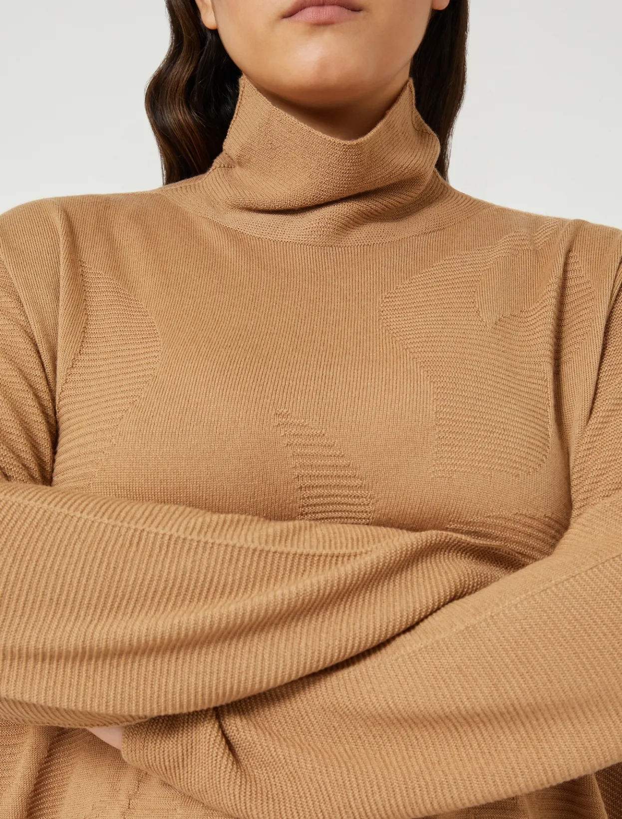 Knitwear | Knitwear | Marina Rinaldi Wool blend jumper CAMEL