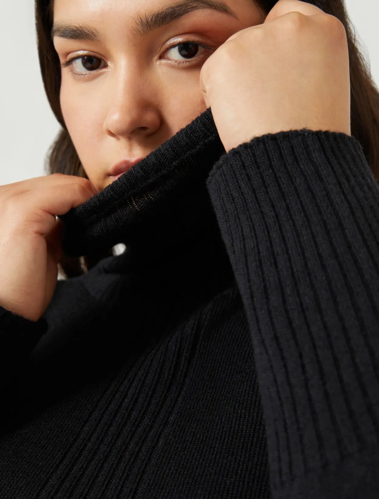 Knitwear | Knitwear | Marina Rinaldi Wool blend jumper BLACK