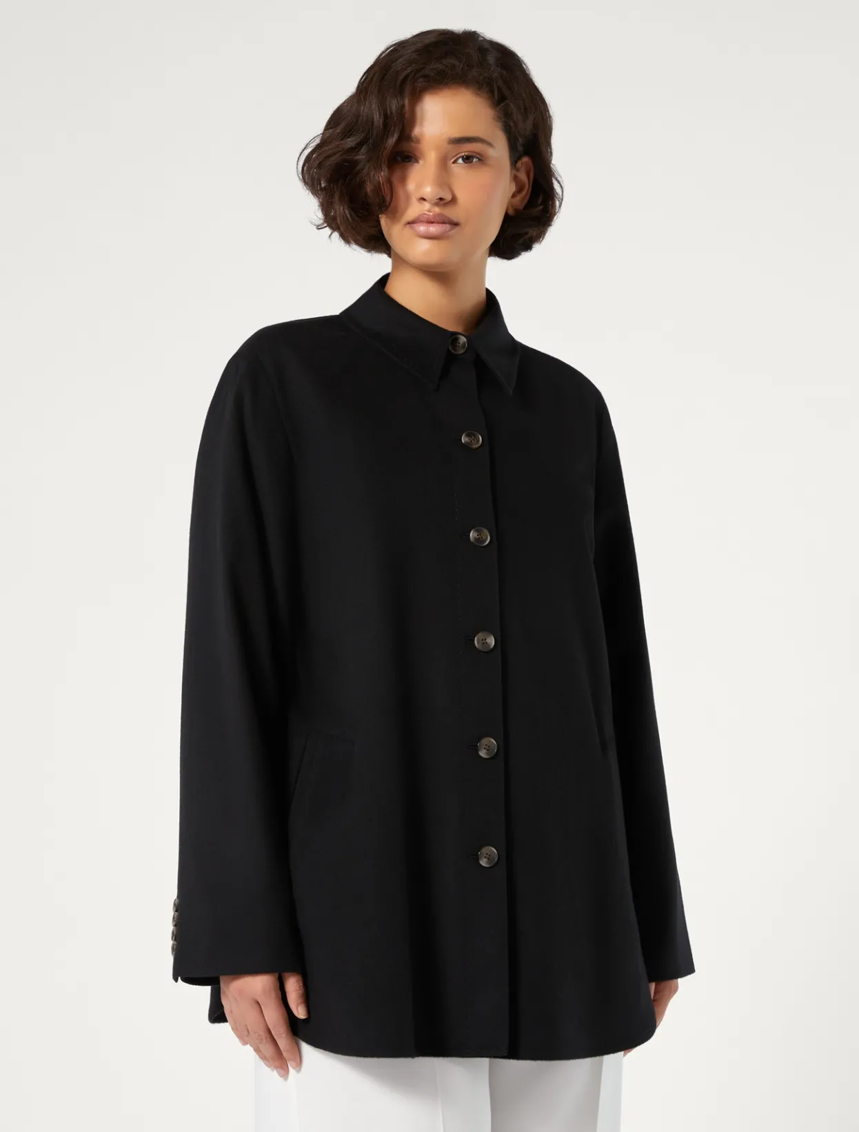 Jacket & Blazers | Jacket & Blazers | Marina Rinaldi Wool broadcloth jacket BLACK