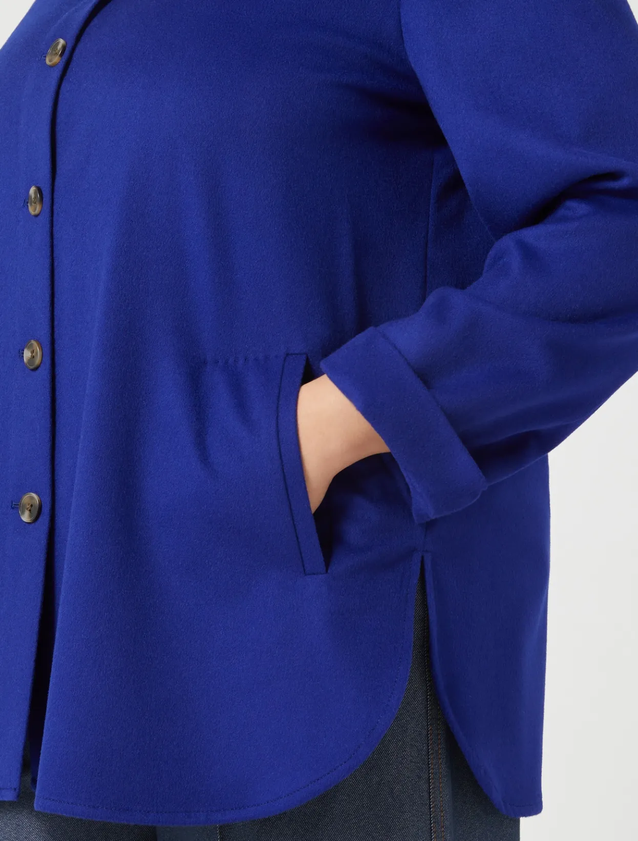 Jacket & Blazers | Jacket & Blazers | Marina Rinaldi Wool broadcloth jacket MIDNIGHTBLUE