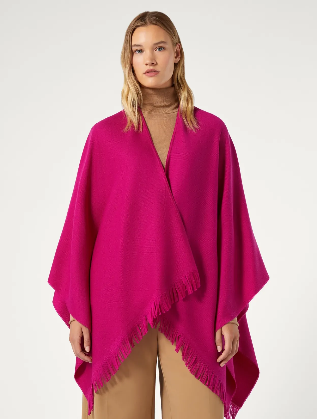 Accessories | Accessories | Marina Rinaldi Wool cape CYCLAMEN