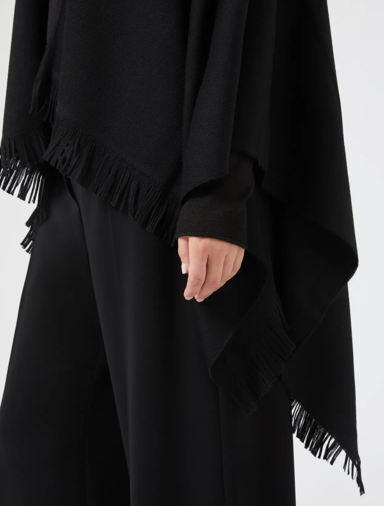 Accessories | Accessories | Marina Rinaldi Wool cape BLACK