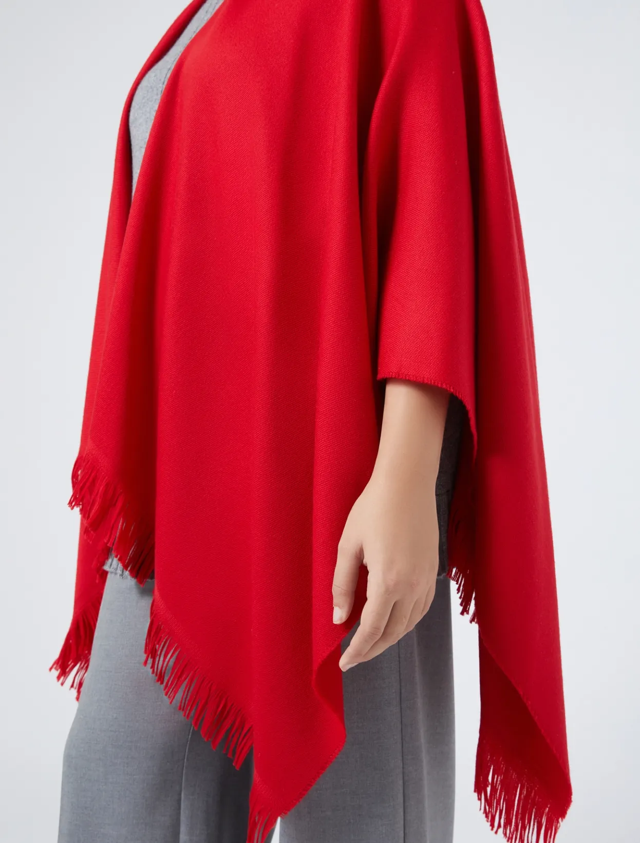 Accessories | Accessories | Marina Rinaldi Wool cape RED