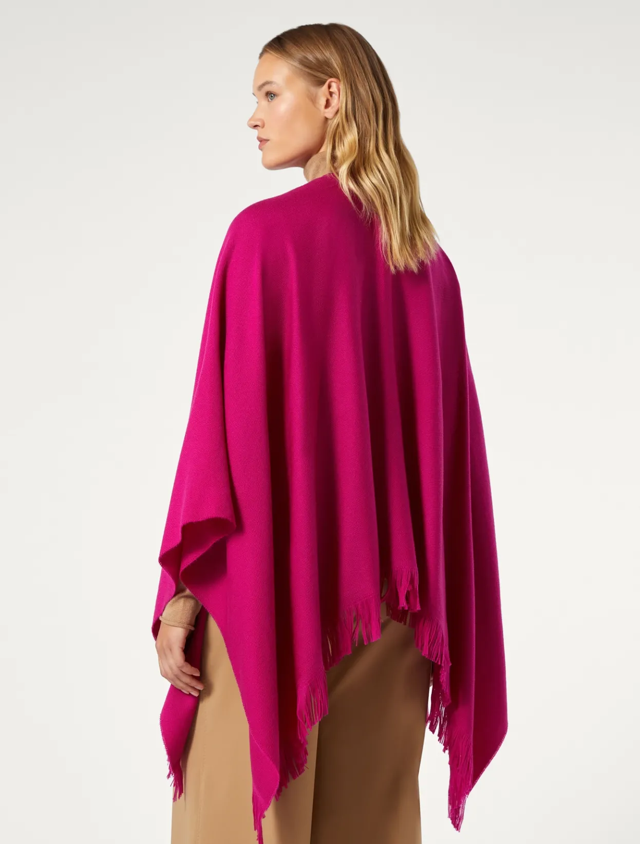 Accessories | Accessories | Marina Rinaldi Wool cape CYCLAMEN