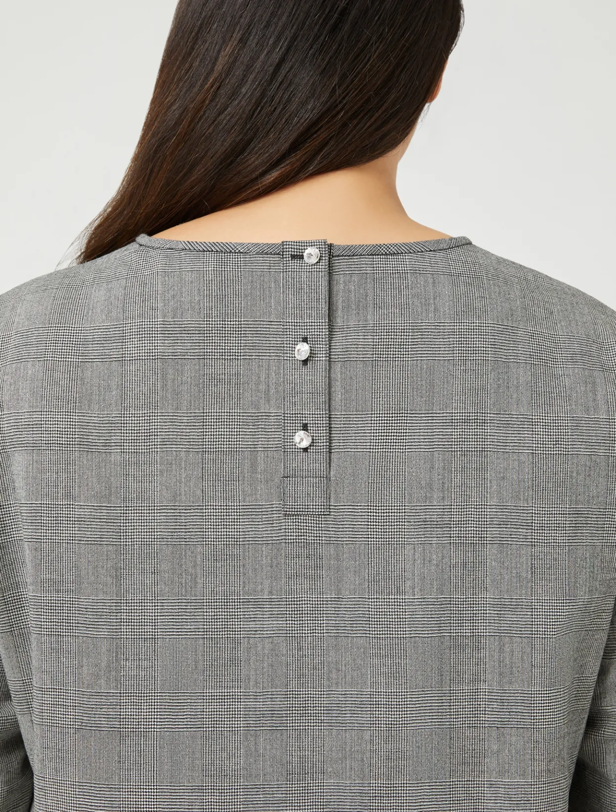 Blouses & Shirts | Blouses & Shirts | Marina Rinaldi Wool foulé shirt BLACKWHITE