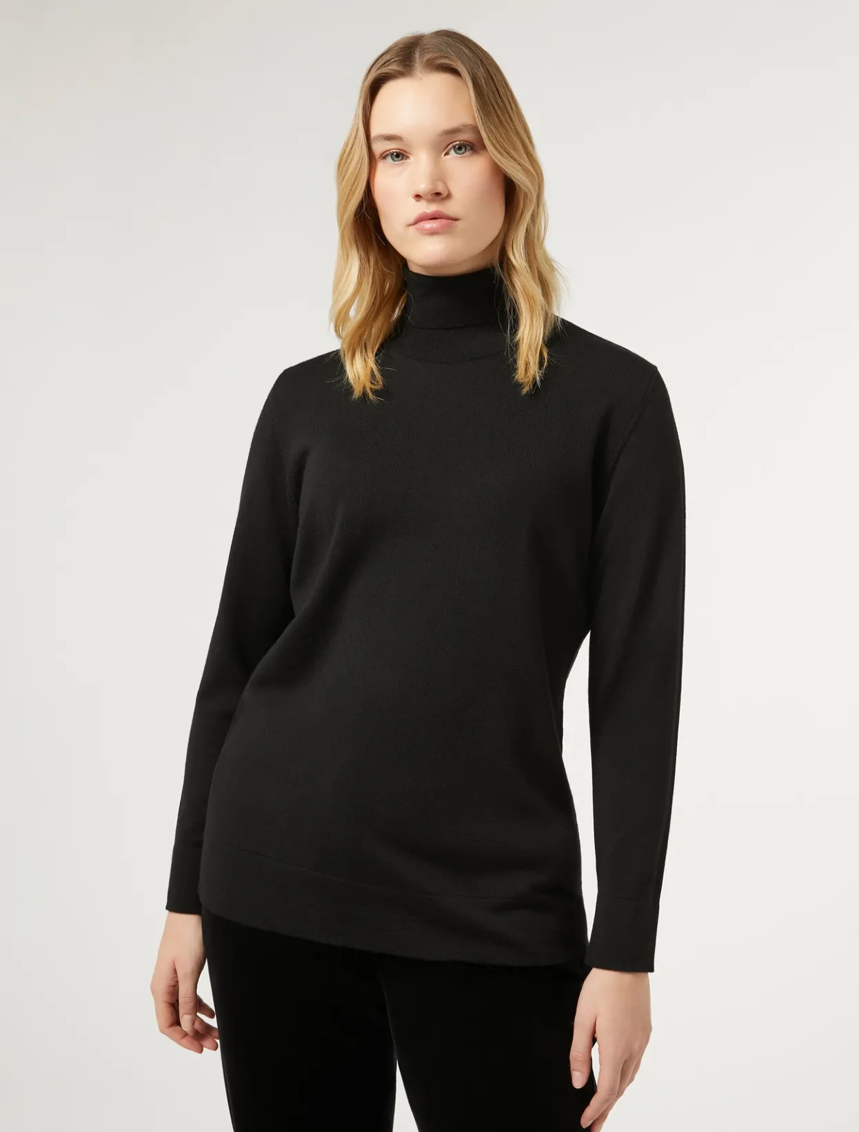 Knitwear | Knitwear | Marina Rinaldi Wool jumper BLACK