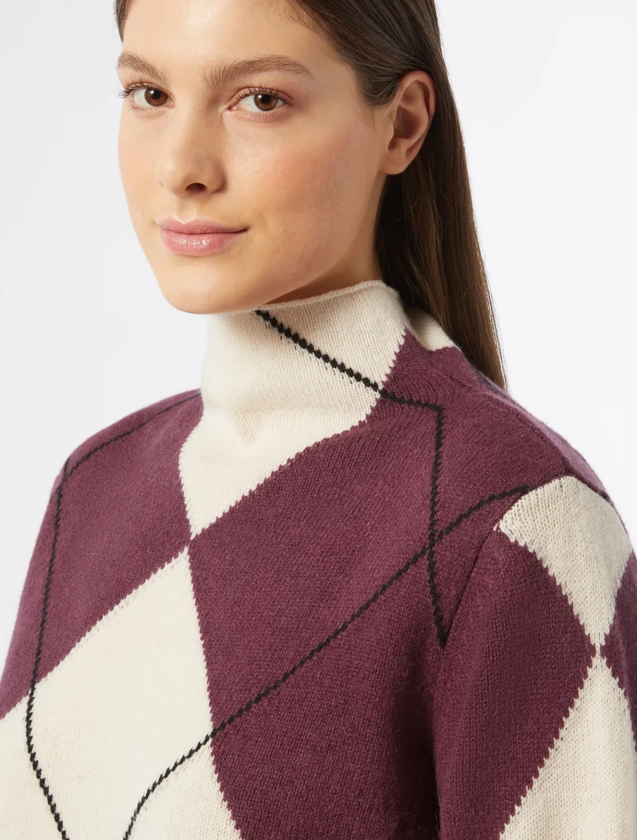 Knitwear | Knitwear | Marina Rinaldi Wool jumper BORDEAUX