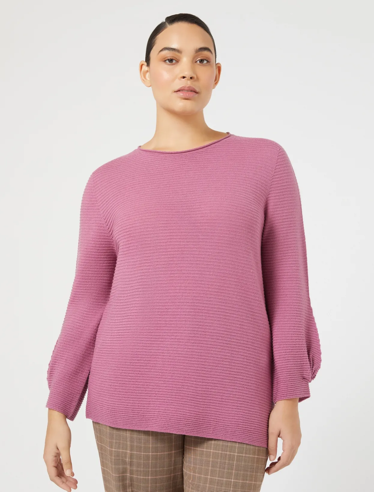 Knitwear | Knitwear | Marina Rinaldi Wool sweater CYCLAMEN