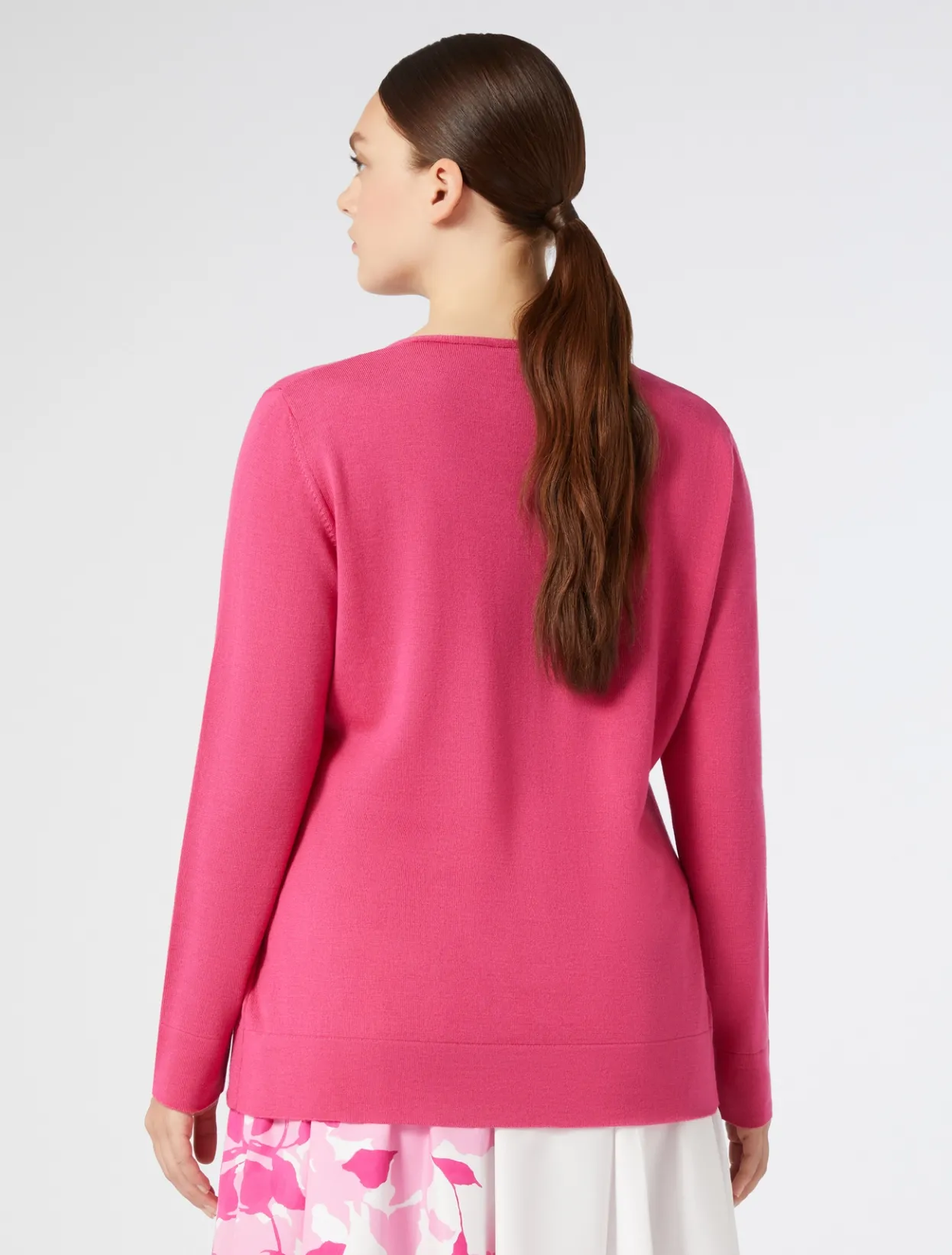 Knitwear | Knitwear | Marina Rinaldi Wool sweater FUCHSIA