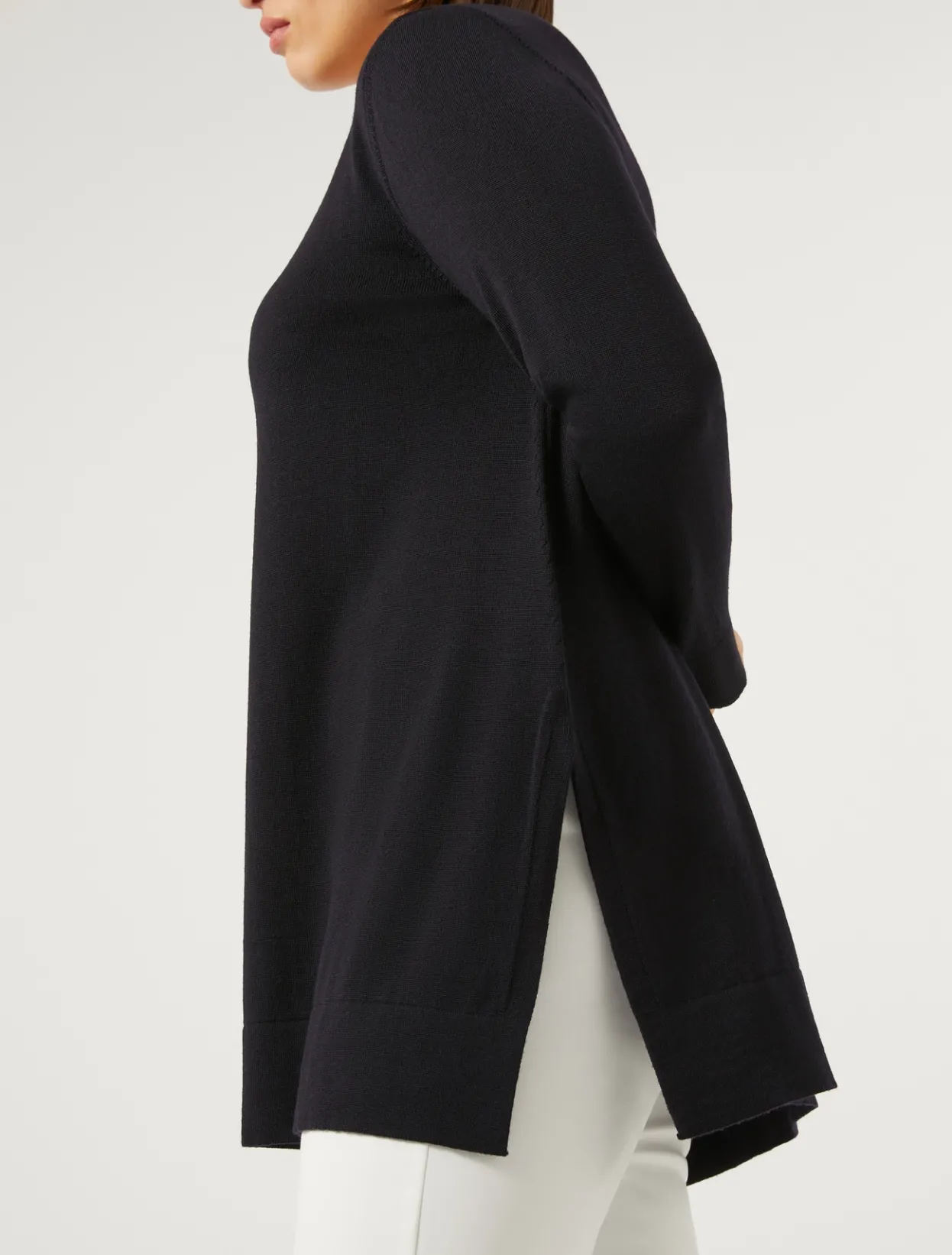 Knitwear | Knitwear | Marina Rinaldi Wool sweater MIDNIGHTBLUE