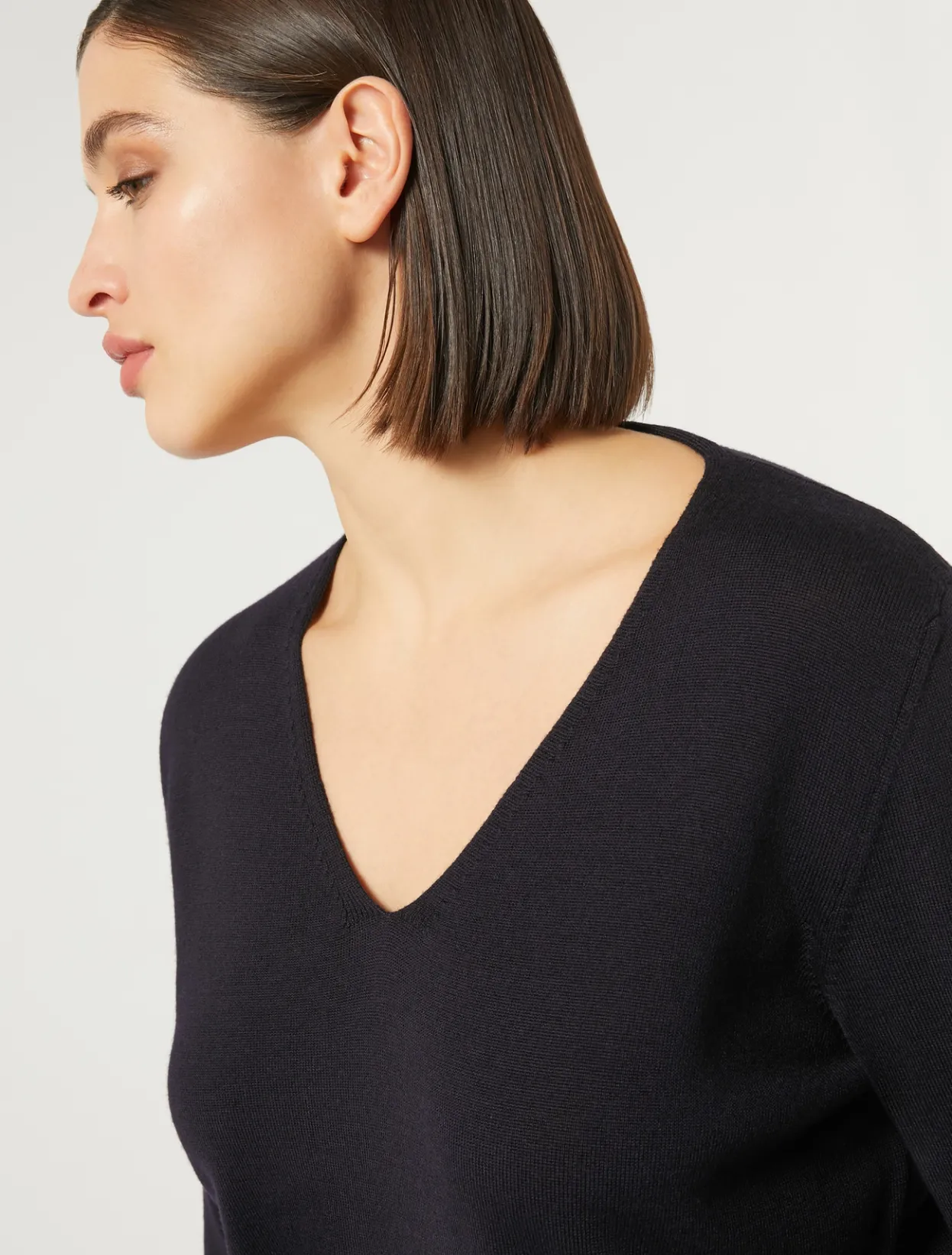 Knitwear | Knitwear | Marina Rinaldi Wool sweater MIDNIGHTBLUE