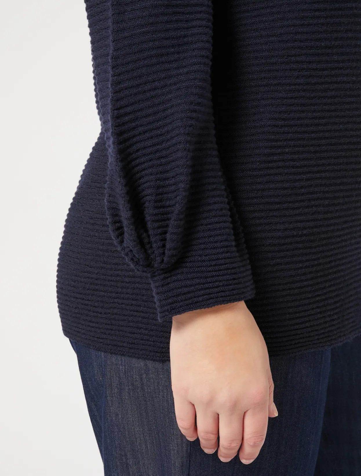 Knitwear | Knitwear | Marina Rinaldi Wool sweater MIDNIGHTBLUE