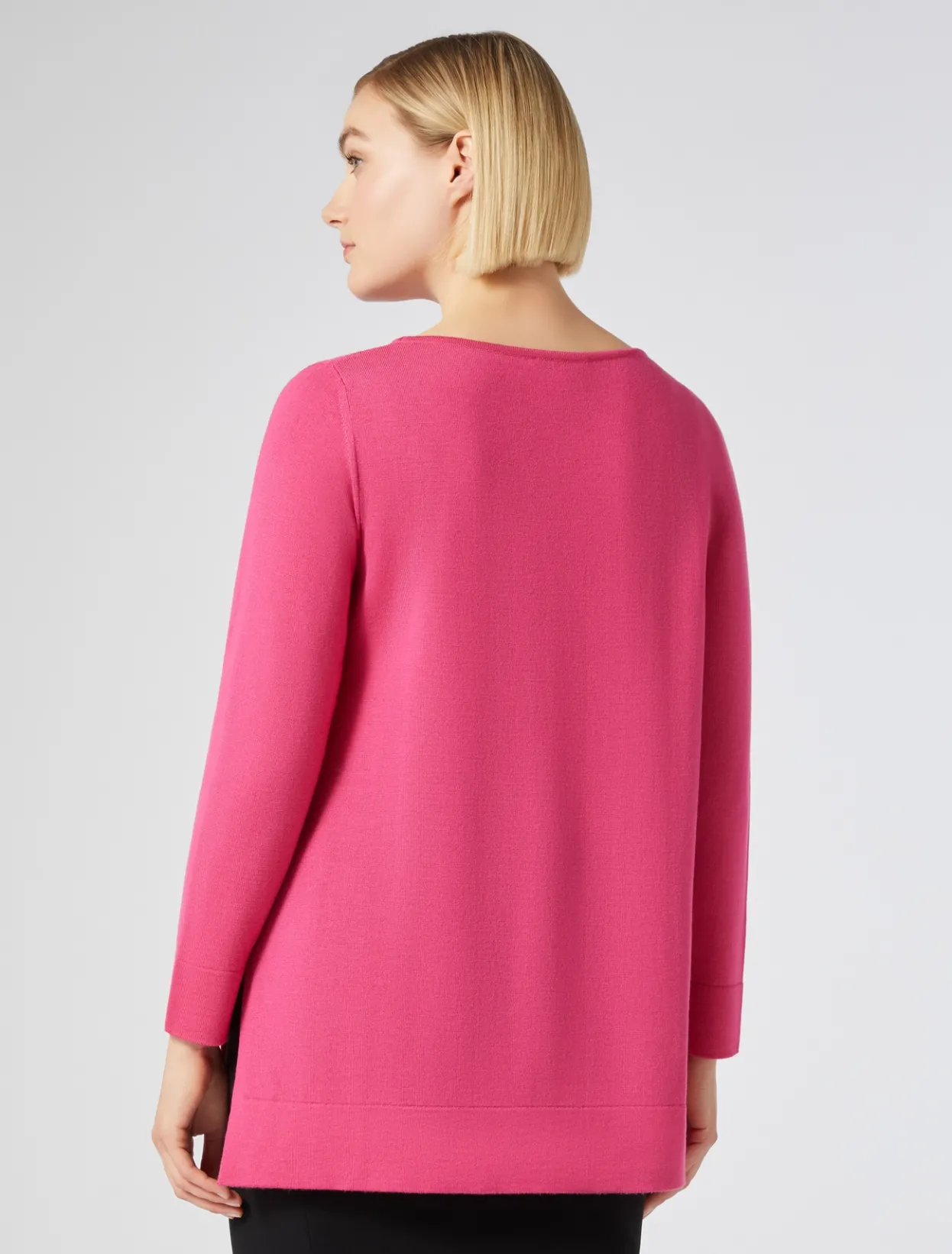 Knitwear | Knitwear | Marina Rinaldi Wool sweater FUCHSIA