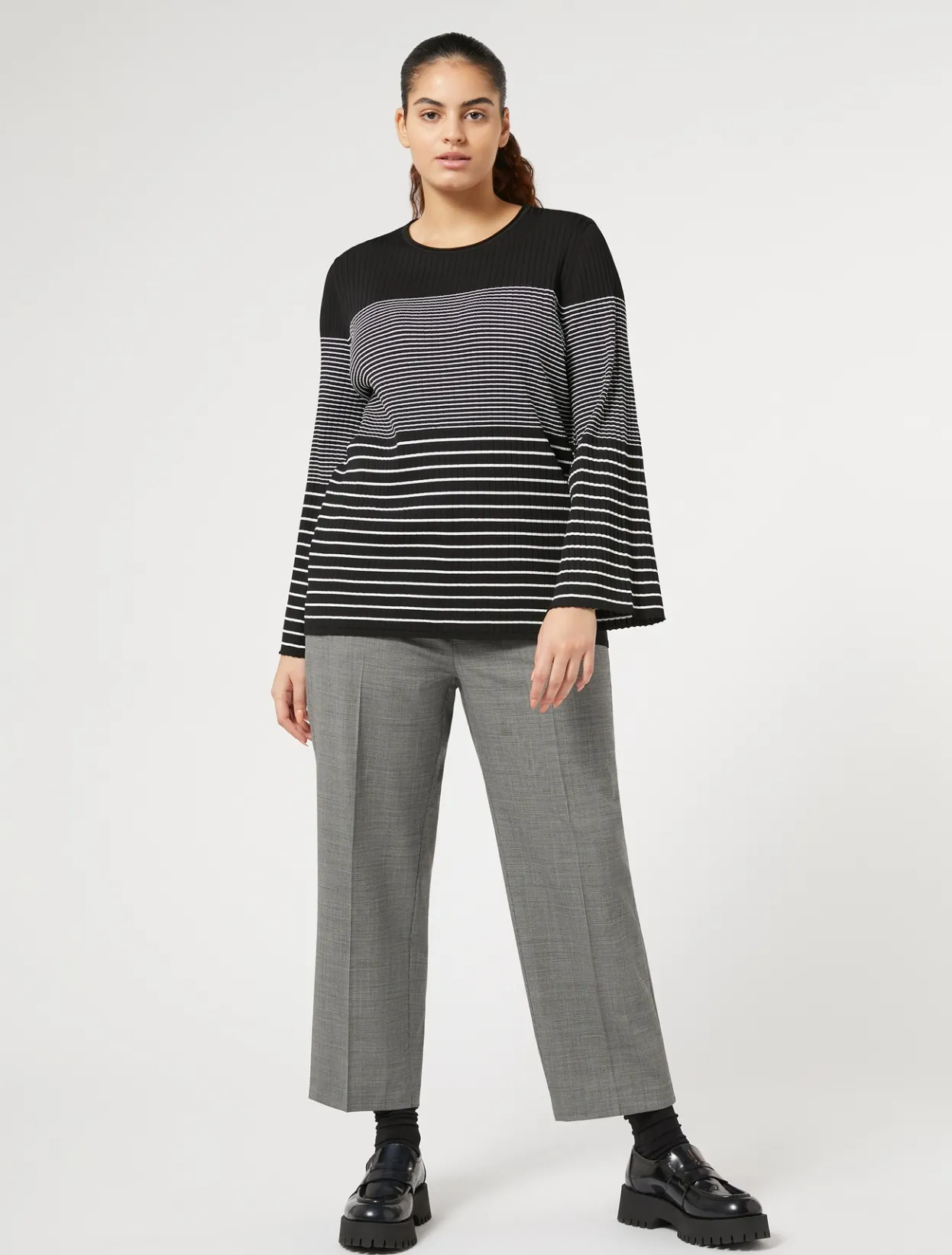 Trousers & Jeans | Trousers & Jeans | Marina Rinaldi Woollen cloth trousers BLACK