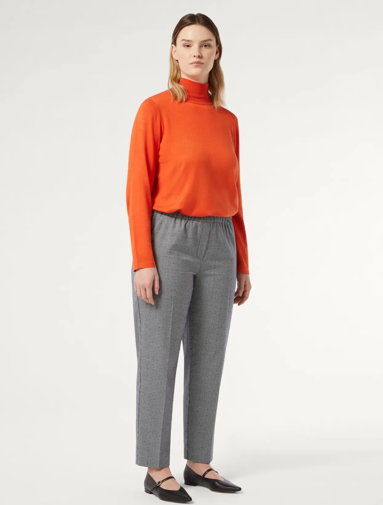 Trousers & Jeans | Trousers & Jeans | Marina Rinaldi Yarn-dyed fabric trousers ULTRAMARINE